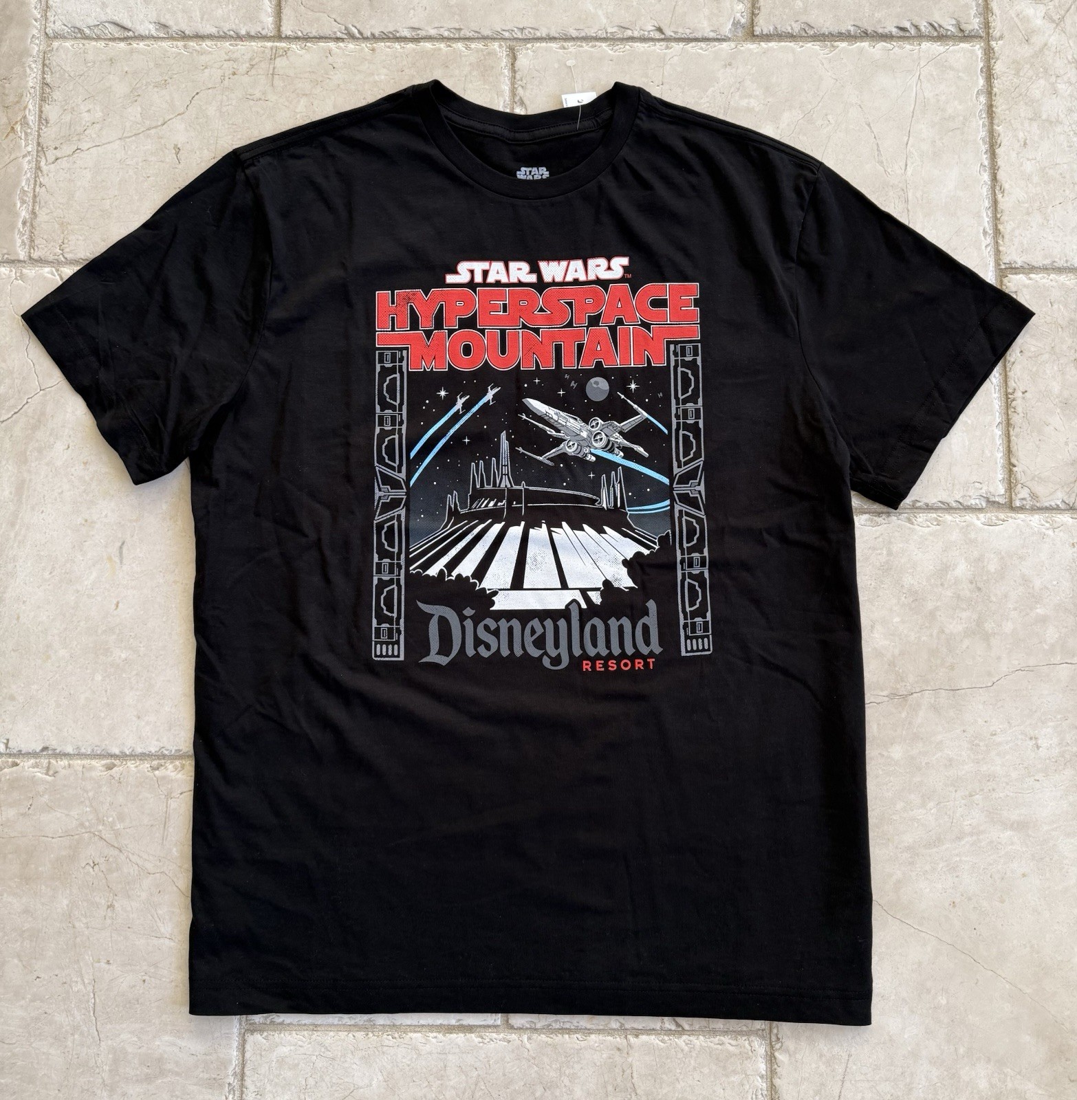 🔥Disney Parks - HYPERSPACE MOUNTAIN - DISNEYLAND - T-Shirt - XXL💥