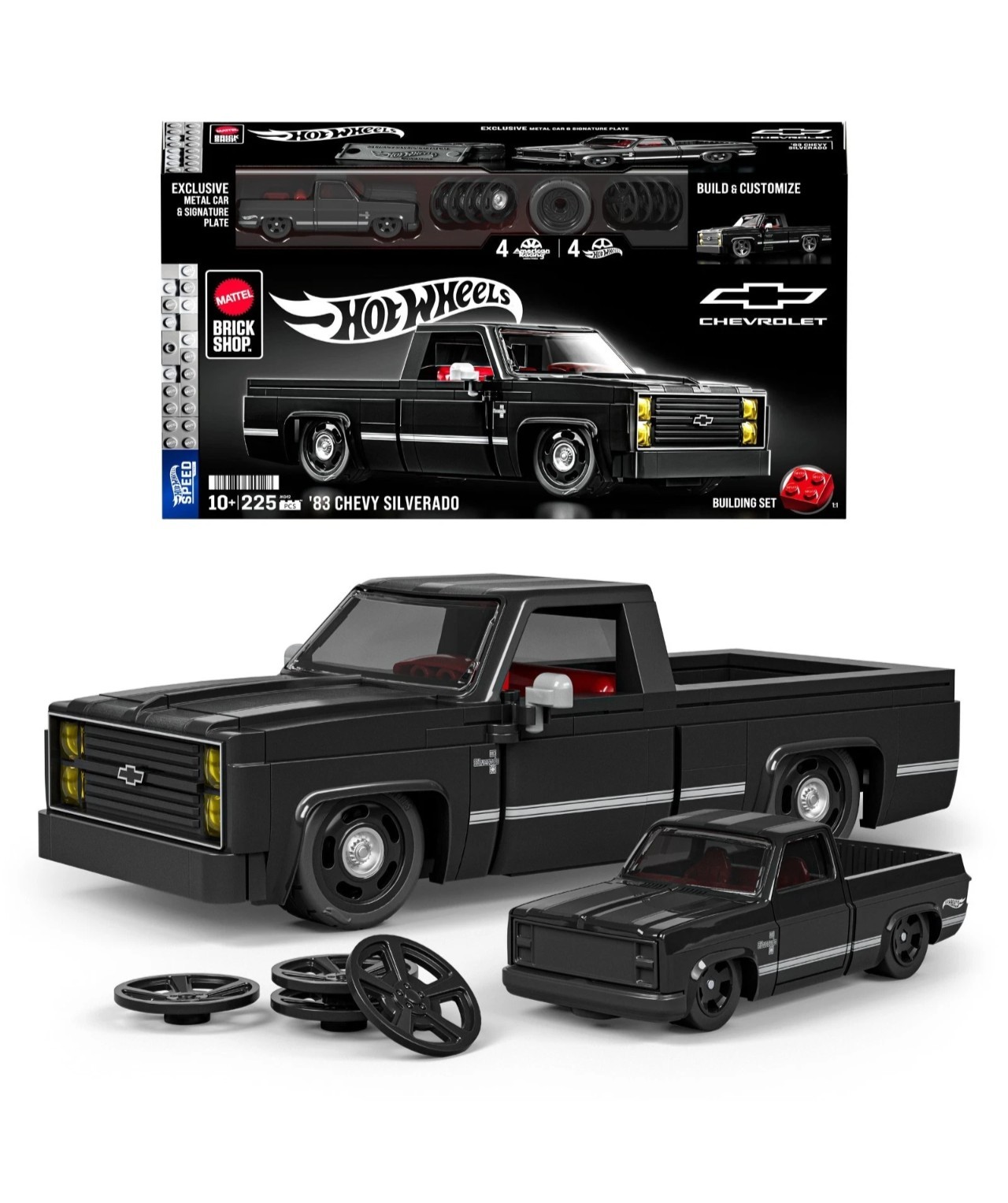 Mattel Brick Shop Hot Wheels \'83 Chevy Silverado Building / JKG42 [IN-HAND]