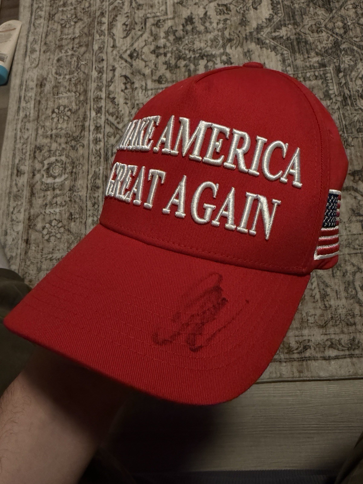 Charlie Kirk signed Make America Great Again hat