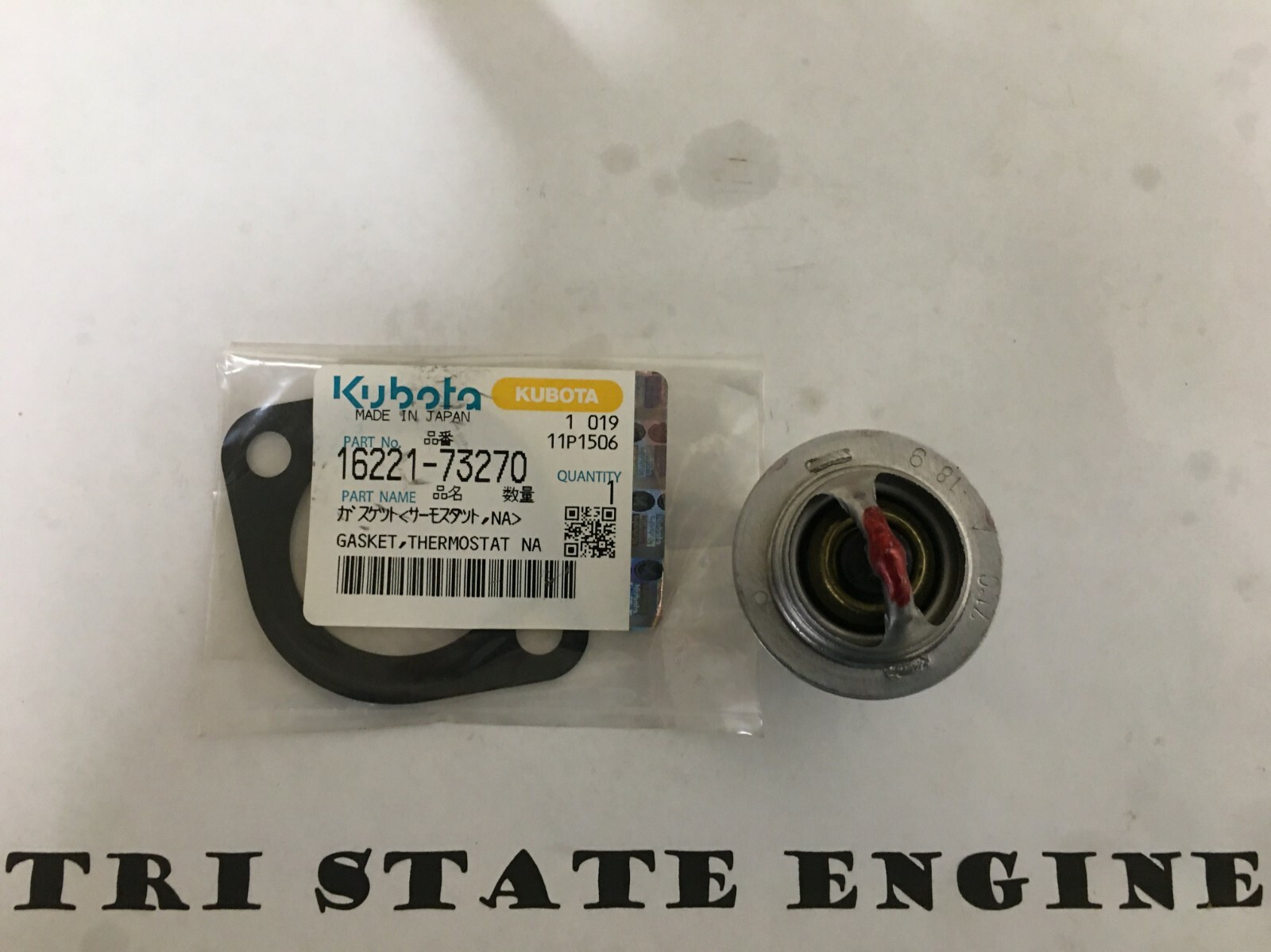 GENUINE OEM KUBOTA THERMOSTAT 19434-73014 19434-73010, 19434-73013 19434-73015