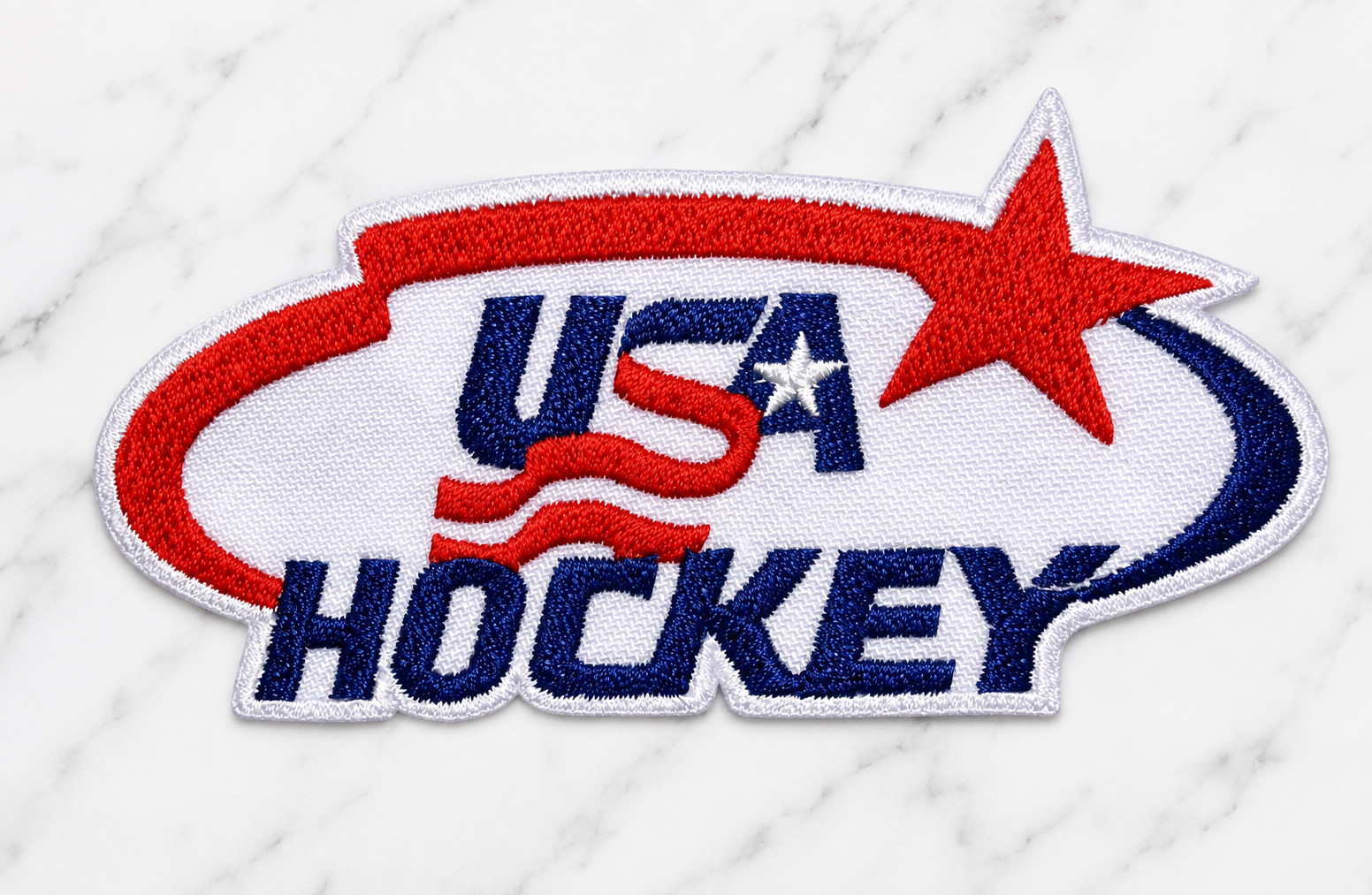 USA HOCKEY EMBROIDERED IRON ON PATCH 3.5\ USA HOCKEY EMBROIDERED IRON ON PATCH 3.5\