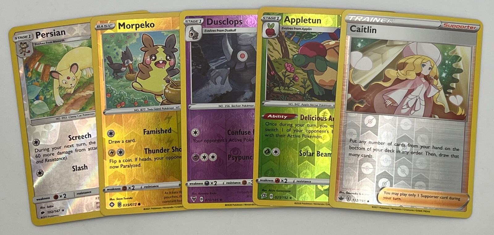 Authentic Pokemon TCG Assorted Reverse Holo Card Lot - 50 Reverse Holo Cards