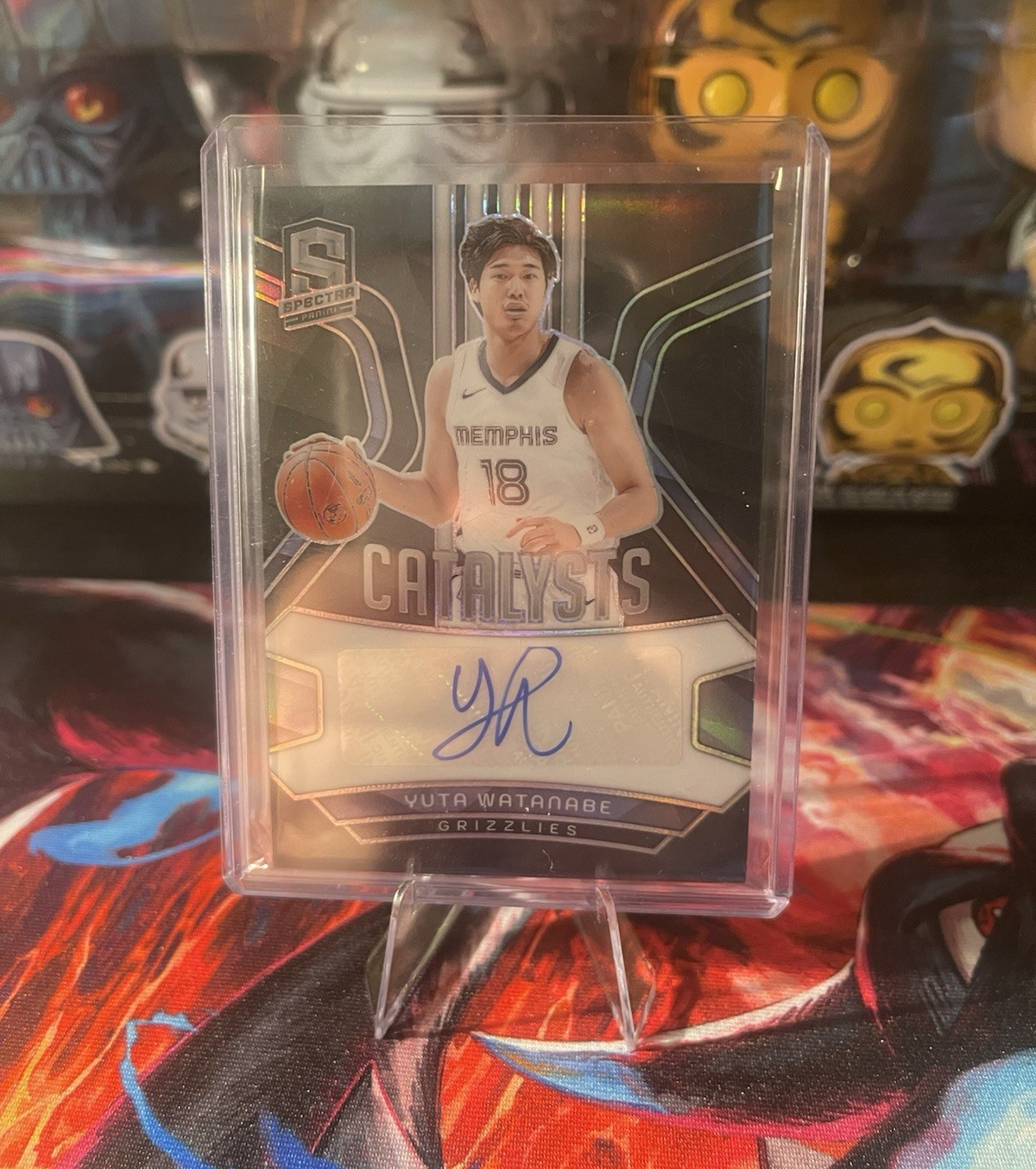 Panini 2023-24 Spectra Yuta Watanabe Grizzlies Catalysts Prizm Auto /99 Panini 2023-24 Spectra Yuta Watanabe Grizzlies Catalysts Prizm Auto /99