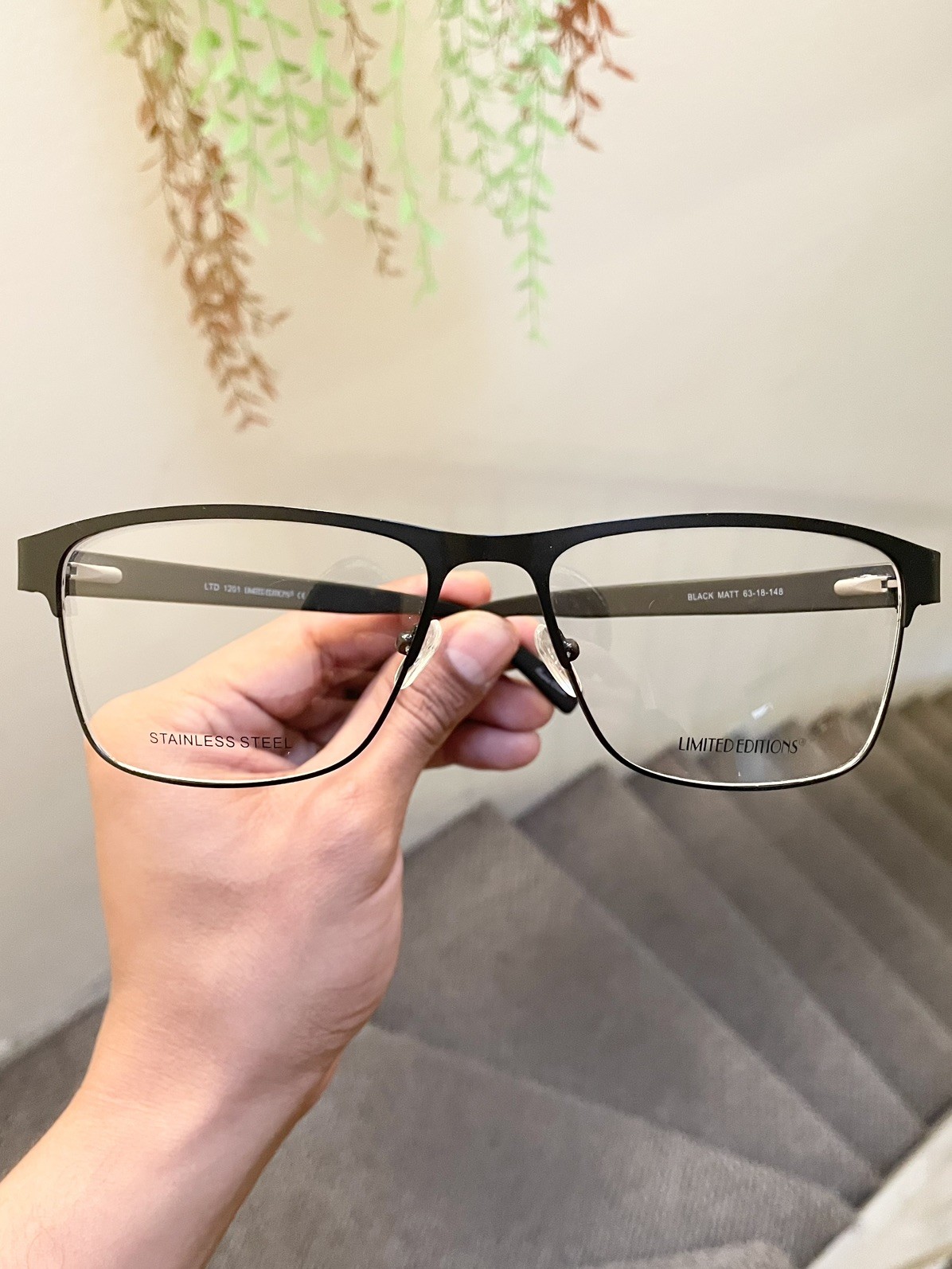 New Unisex Fatheadz Type Extra Large Wide Frames Eyeglasses LTD 1201 Black 63/18
