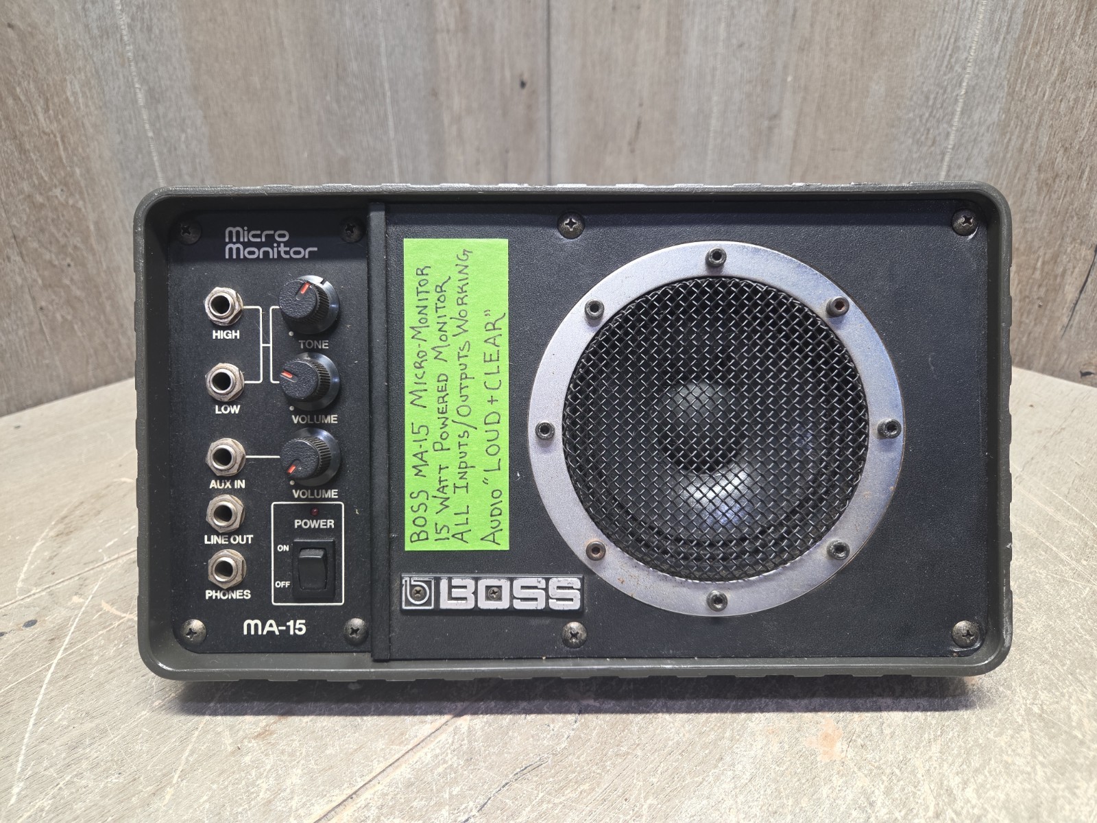 1980s Boss MA15 Micro Amp Monitor 1980s Boss MA15 Micro Amp Monitor