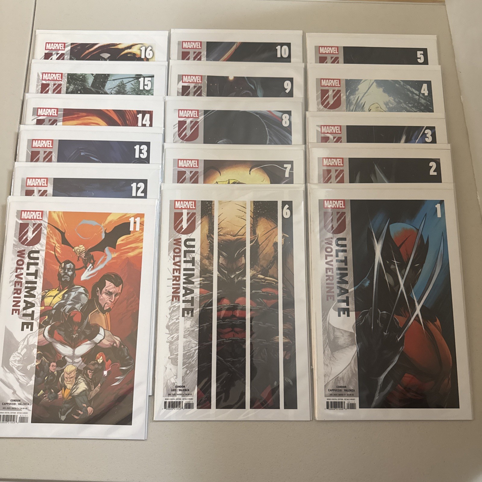 Ultimate Wolverine #1-16 complete set lot run Cover A 1st Prints 2024 - Condon