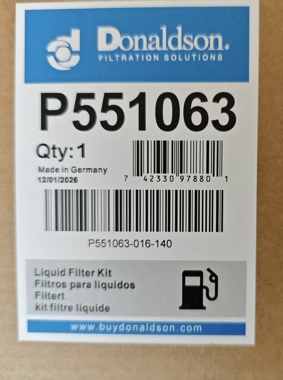 6× NEW Donaldson P551063/WF10103/FK13834 Fuel Filter Kit DETROIT DIESEL BEN Z
