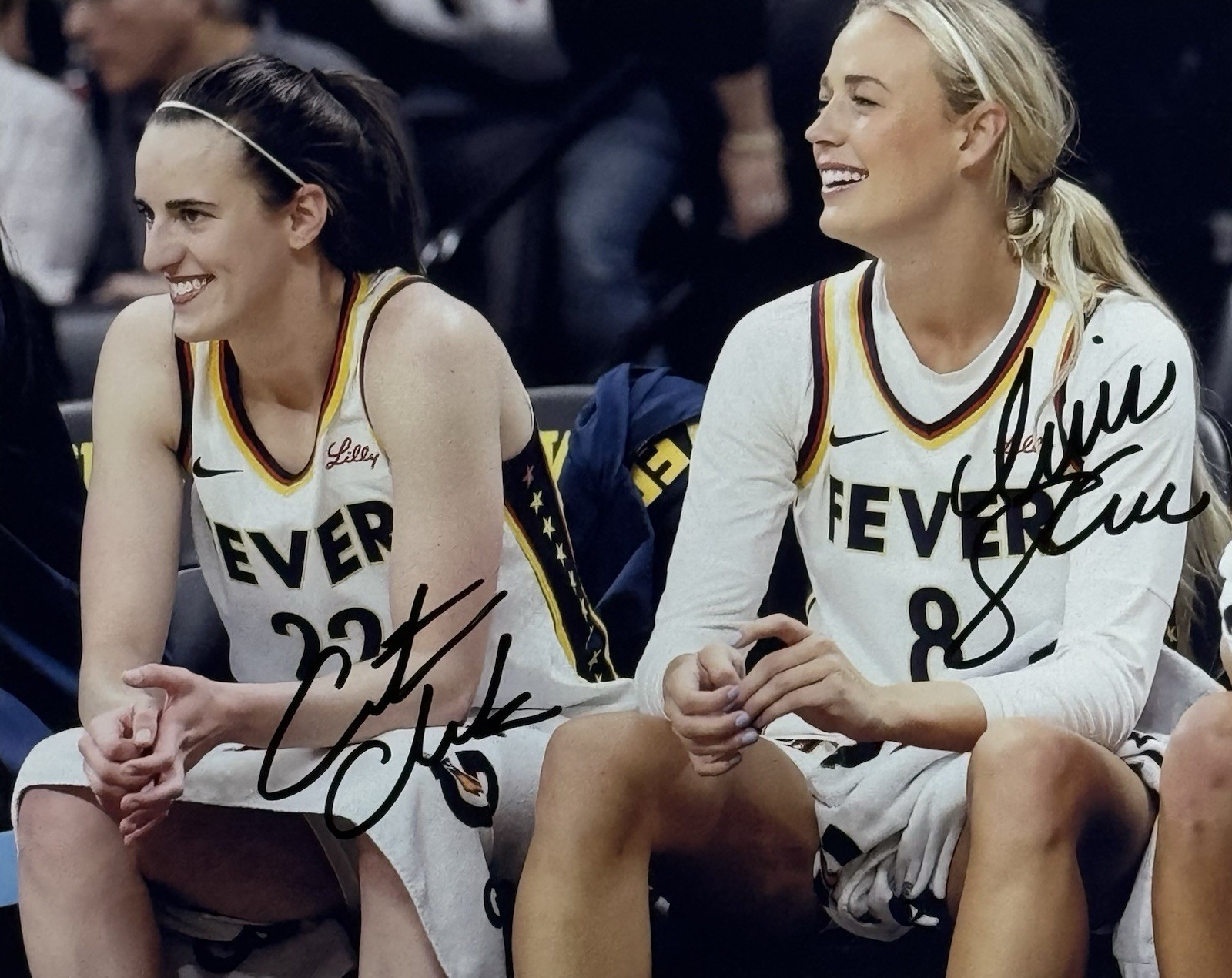 Caitlin Clark - Sophie Cunningham - DUAL Autographed Signed 8 x 10 Photo w/COA