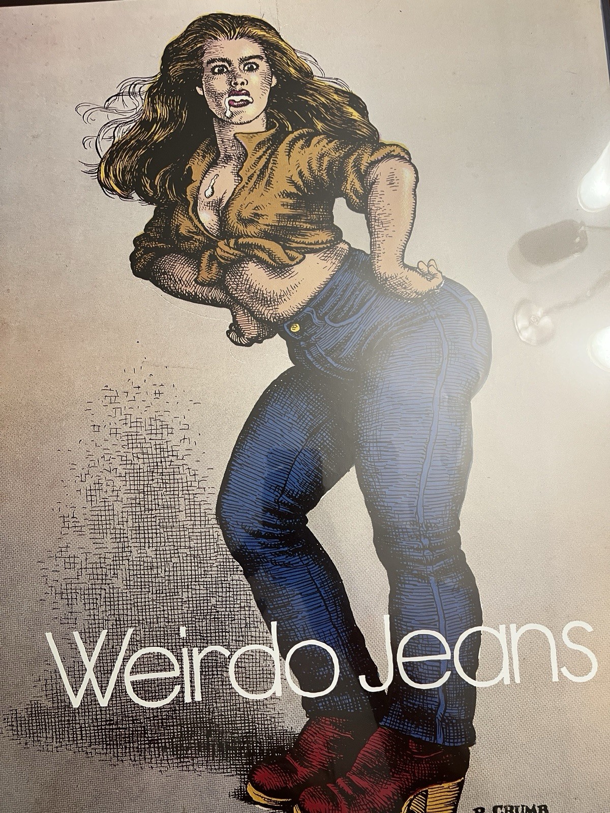 Wildly Scarce Robert R Crumb 1981 Original Brooke Shields Weirdo Poster Unfolded