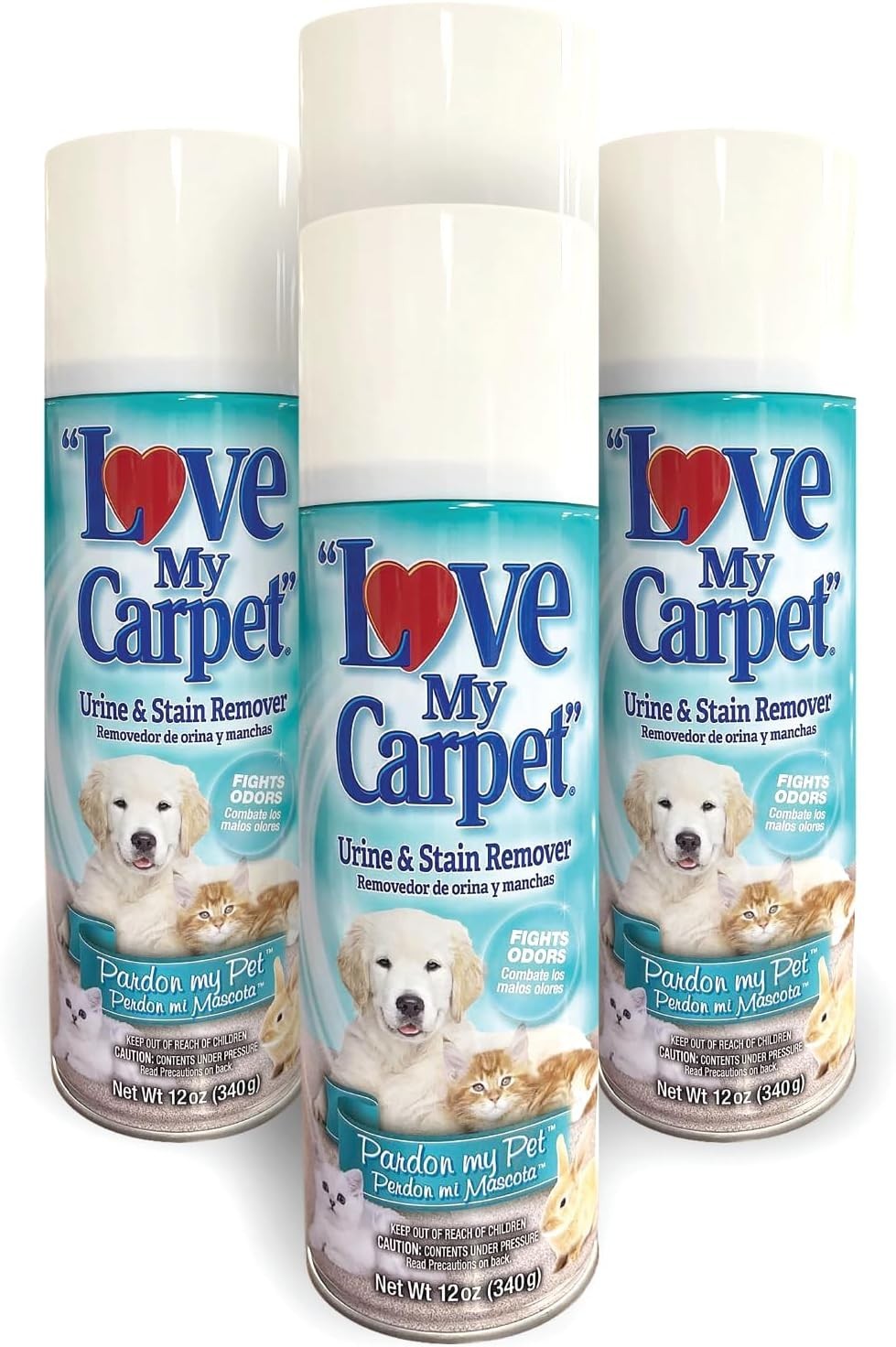 Love My Carpet Pet Heavy Foam Carpet Cleaner Urine Stain & Odor Remover 4 Pack Love My Carpet Pet Heavy Foam Carpet Cleaner Urine Stain & Odor Remover 4 Pack