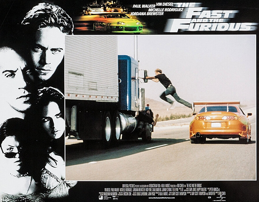 2001 The Fast And The Furious Movie Poster Paul Walker Vin Diesel Toretto 🚓🍿 2001 The Fast And The Furious Movie Poster Paul Walker Vin Diesel Toretto 🚓🍿