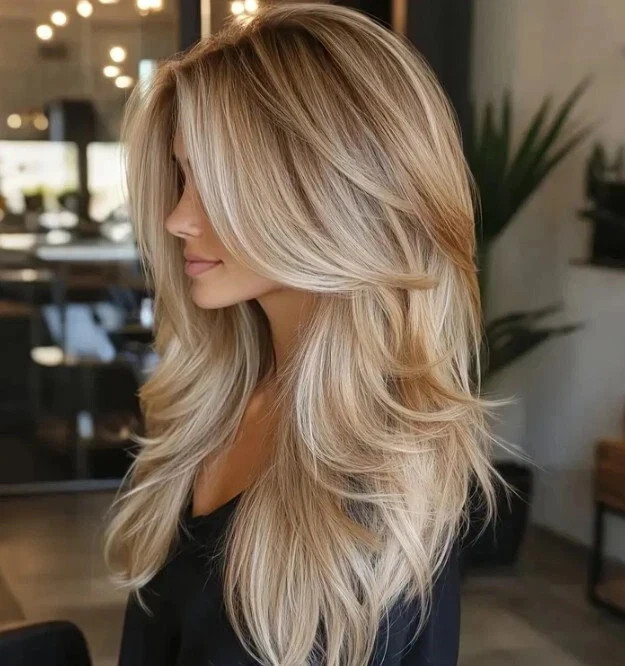 Real Human Hair New Fashion Beautiful Women's Brown Mix Blond Wigs 16In