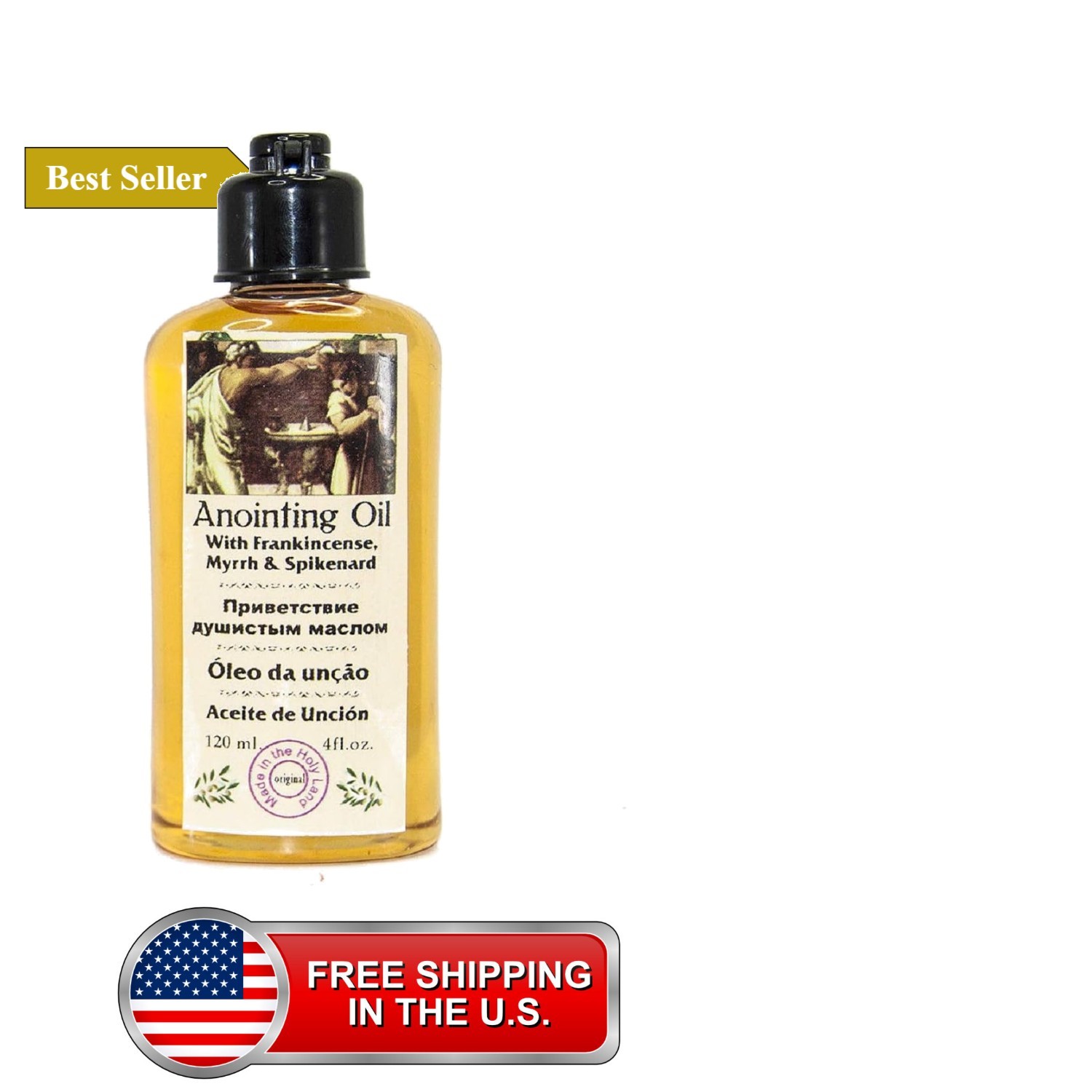 Anointing Oil with Frankincense, Myrrh and Spikenard 120ml Anointing Oil with Frankincense, Myrrh and Spikenard 120ml