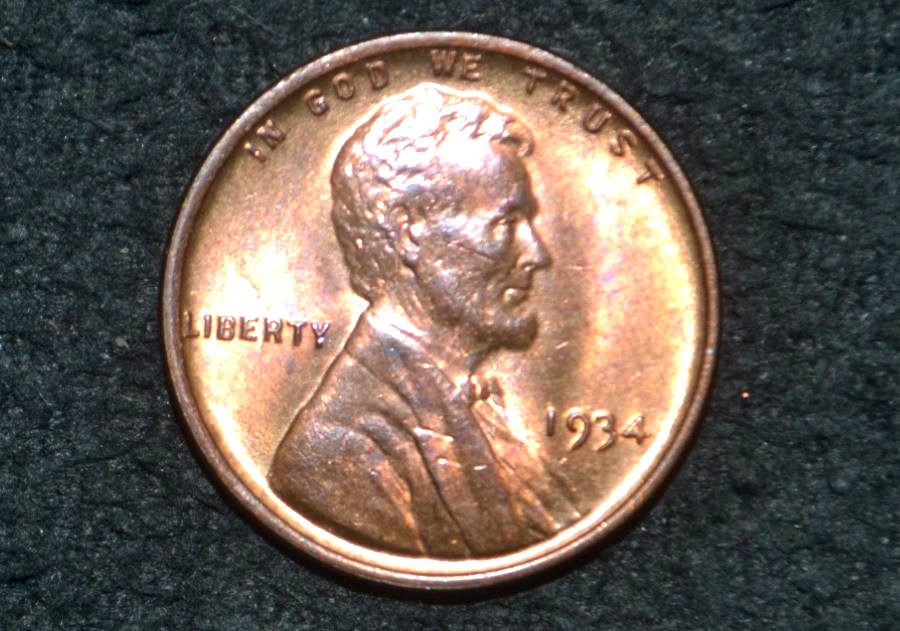 1934 P Lincoln Cent ** CHOICE GEM BU RB RED-BROWN ** 1934 P Lincoln Cent ** CHOICE GEM BU RB RED-BROWN **