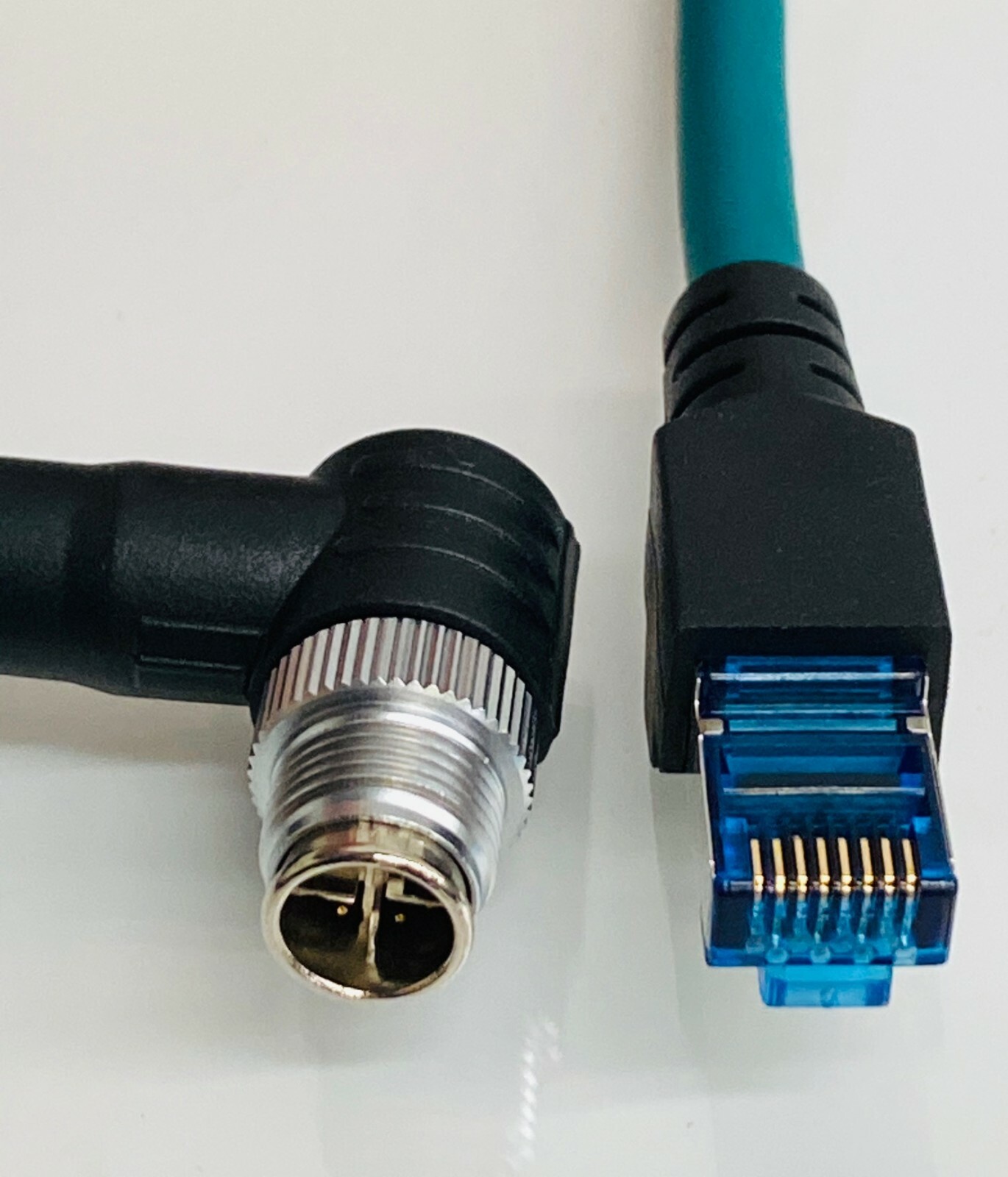 M12 X Code 315Degree - Rj45 Cat6A Industrial cable 10 meters 33 feet Ethernet M12 X Code 315Degree - Rj45 Cat6A Industrial cable 10 meters 33 feet Ethernet
