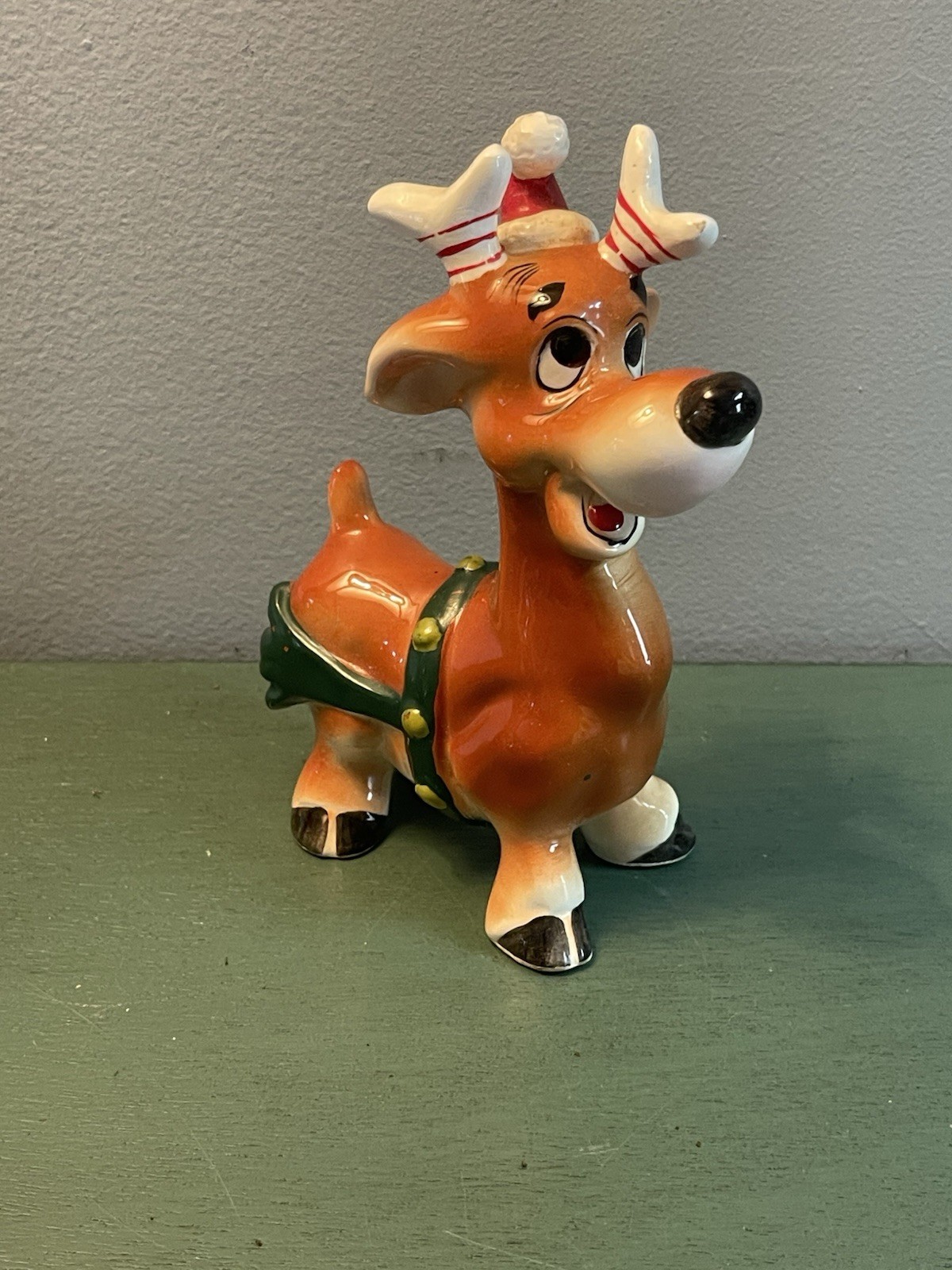 Vintage 1960s Kreiss Psycho Ceramics Christmas Figurine REINDEER Vintage 1960s Kreiss Psycho Ceramics Christmas Figurine REINDEER