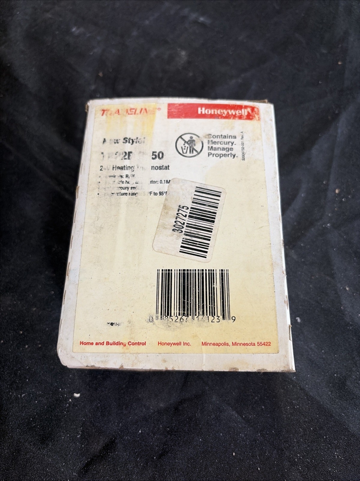 New Honeywell Tradeline T822D 2550 24V Heating Thermostat New Style 085267141239 New Honeywell Tradeline T822D 2550 24V Heating Thermostat New Style 085267141239