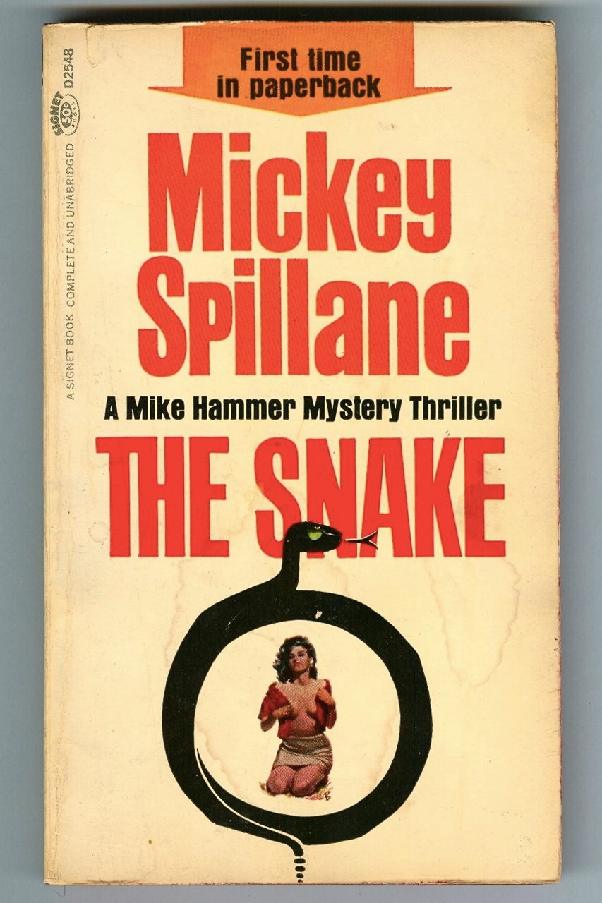 The SNAKE by Mickey Spillane MIKE HAMMER Vintage 1964 Signet FIRST Printing PB