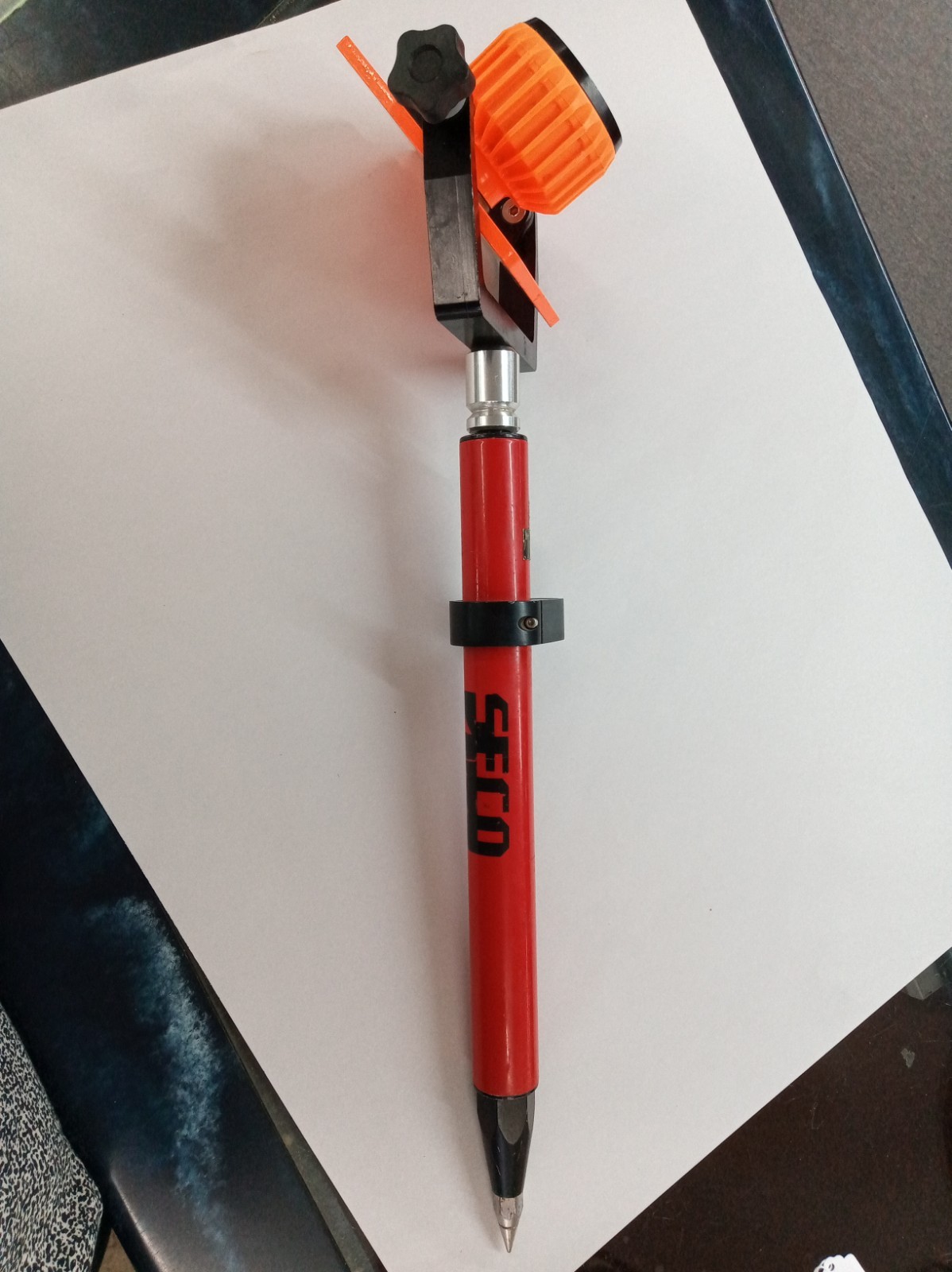 SECO Mini Stakeout Pole With Attached Tilting Prism Incite