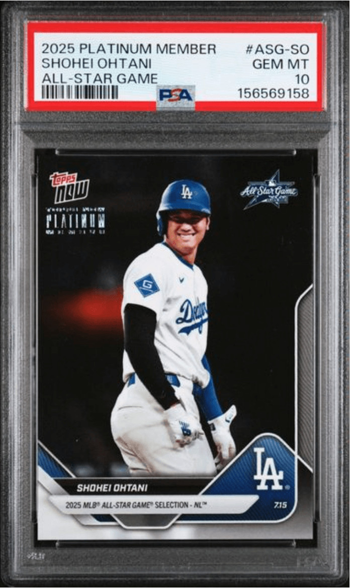 Graded 2025 Platinum Member Shohei Ohtani #ASGSO ASG Baseball Card PSA 10 Graded 2025 Platinum Member Shohei Ohtani #ASGSO ASG Baseball Card PSA 10