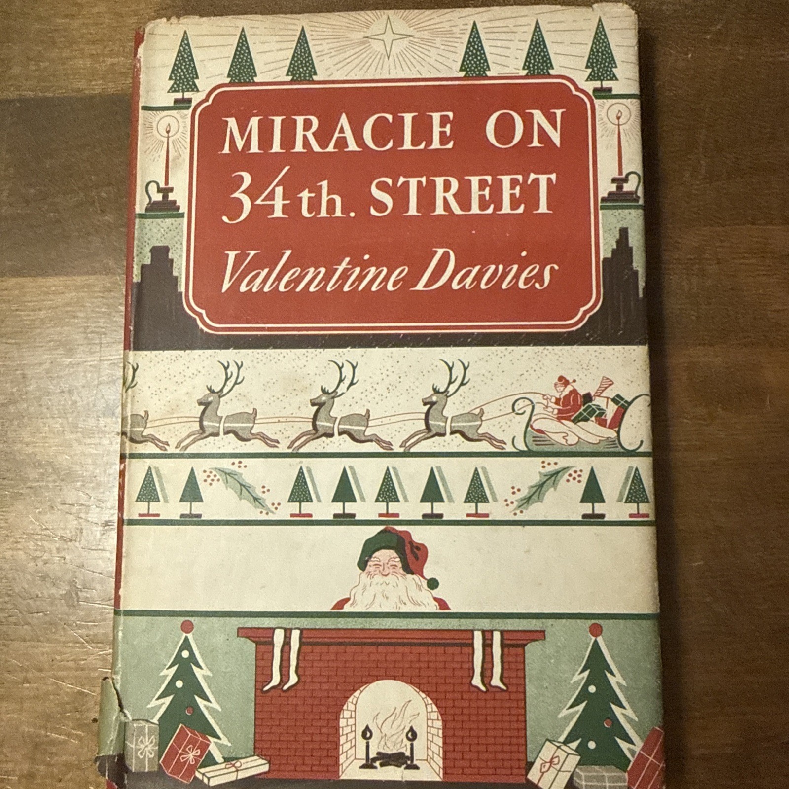 Miracle On 34th Street By Valentine Davies 1947 1st Ed HC DJ Christmas Classic