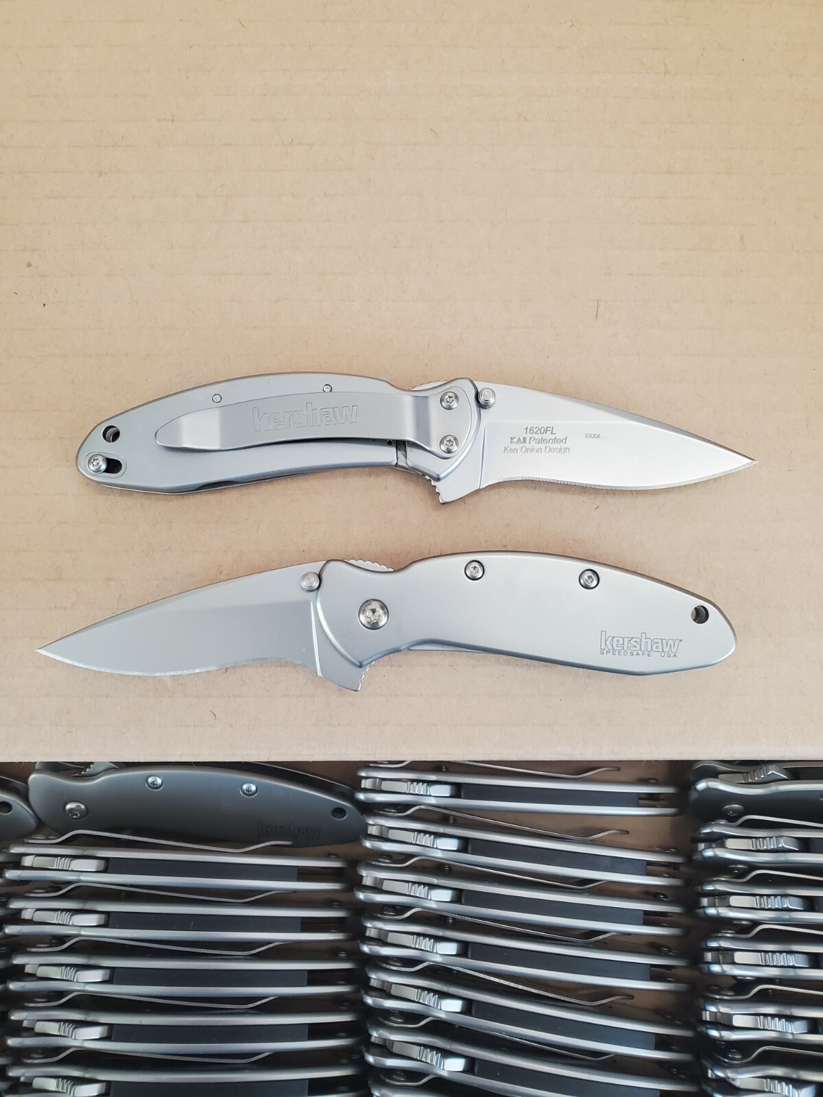 Kershaw Scallion 1620FL, Plain Edge, Speed Safe, Brand New, Factory 2nd, Blem