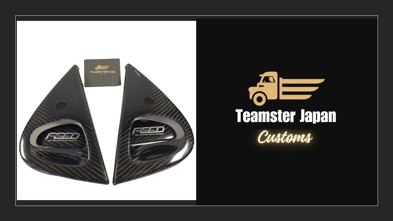 JDM FEED OEM Parts for Mazda RX-7 FD3S Real Carbon Door Knob Cover Set LR