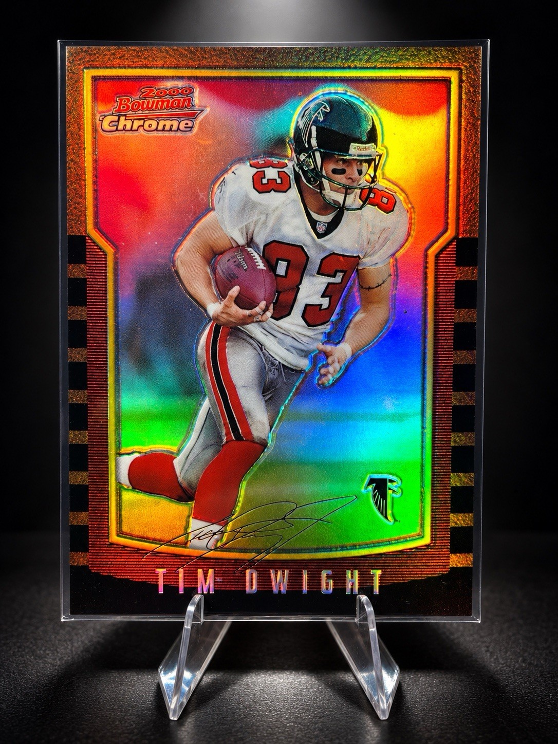 2000 Bowman Chrome Refractor #117 Tim Dwight Falcons Falcons, Mint