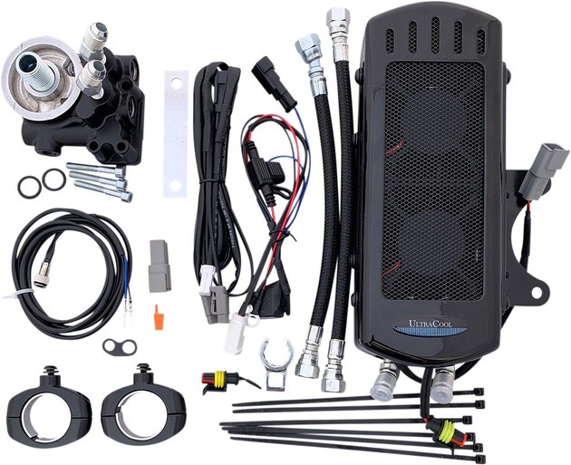 UltraCool 3.0 Oil Cooler Kit Black for Indian Motorcycles
