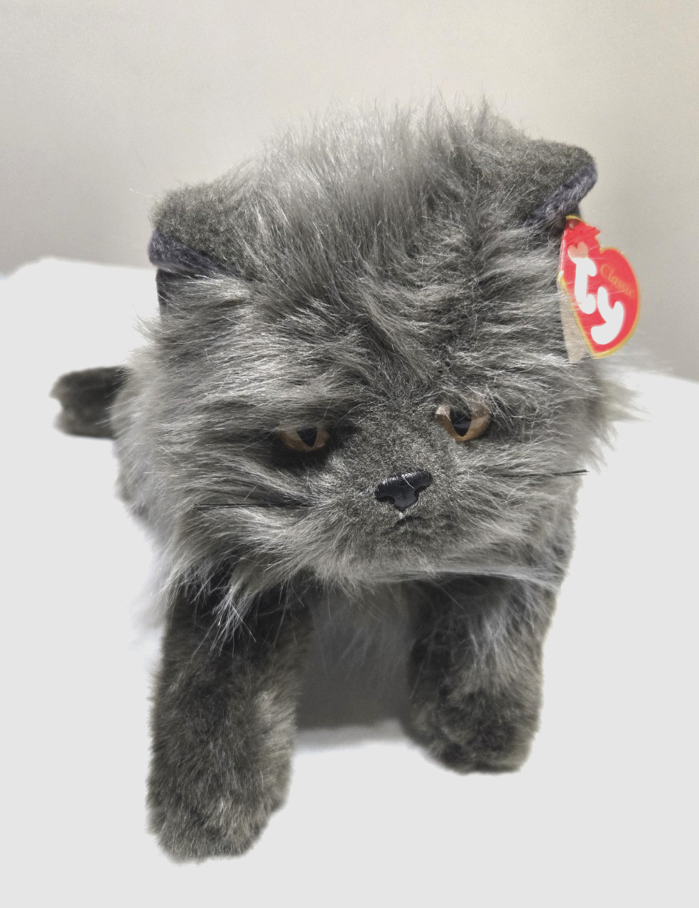 Ty Classic “Smokey” Gray Persian Fluffy Realistic 19 Ty Classic “Smokey” Gray Persian Fluffy Realistic 19