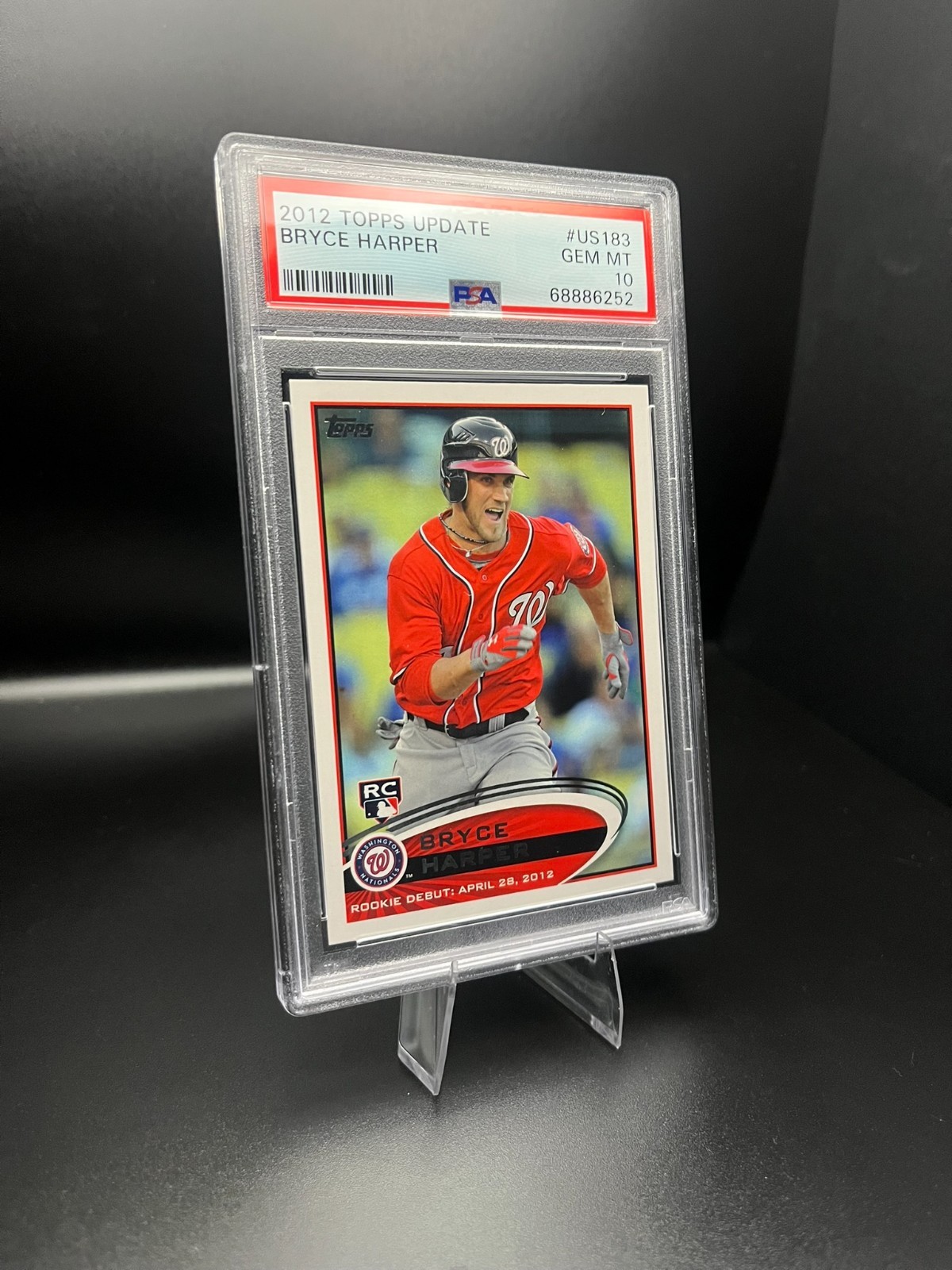 2012 Topps Update Bryce Harper #US183 SP RC Rookie PSA 10 GEM MINT 2012 Topps Update Bryce Harper #US183 SP RC Rookie PSA 10 GEM MINT