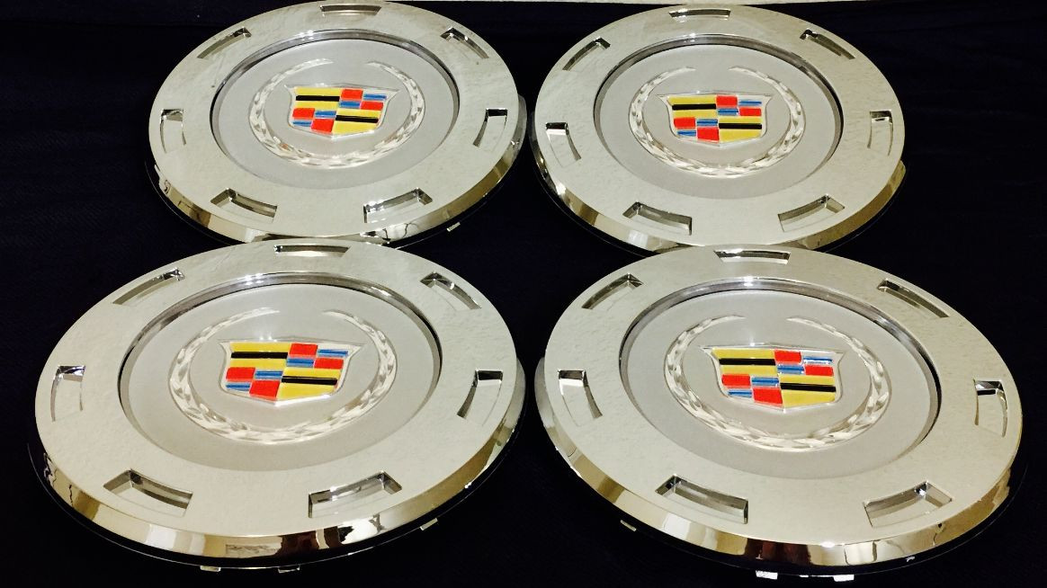 NEW 2007-2014 COLOR CREST CAADILLAC ESCALADE 22” WHEEL CENTER CAP HUB set of 4pc