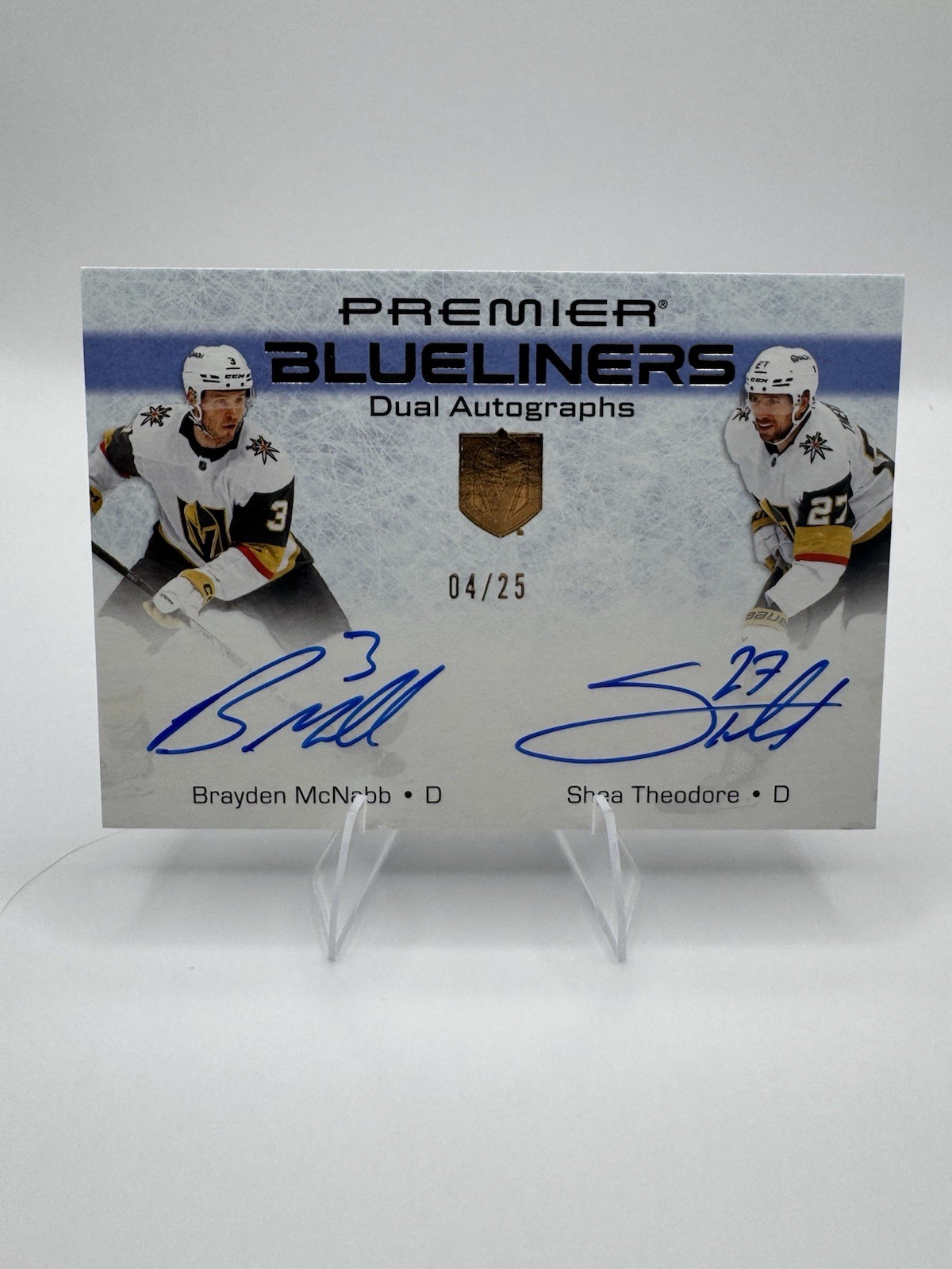 25’-26’ Upper Deck Premier Blueliners Dual Autographs McNabb/Theodore 04/25