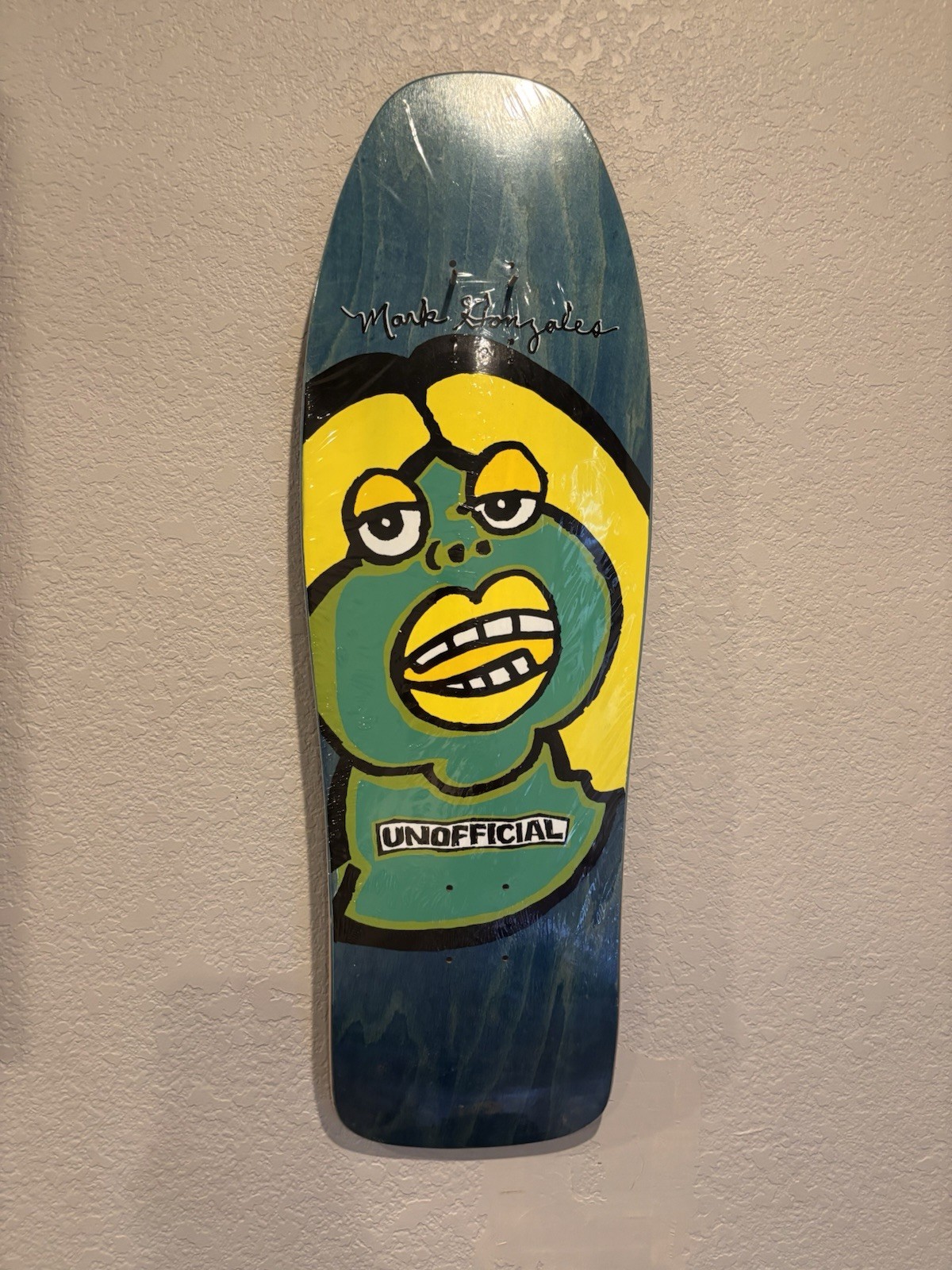 Unofficial Gonz Mark Gonzales Skateboard Limited To 25 Made (blue stain) Unofficial Gonz Mark Gonzales Skateboard Limited To 25 Made (blue stain)