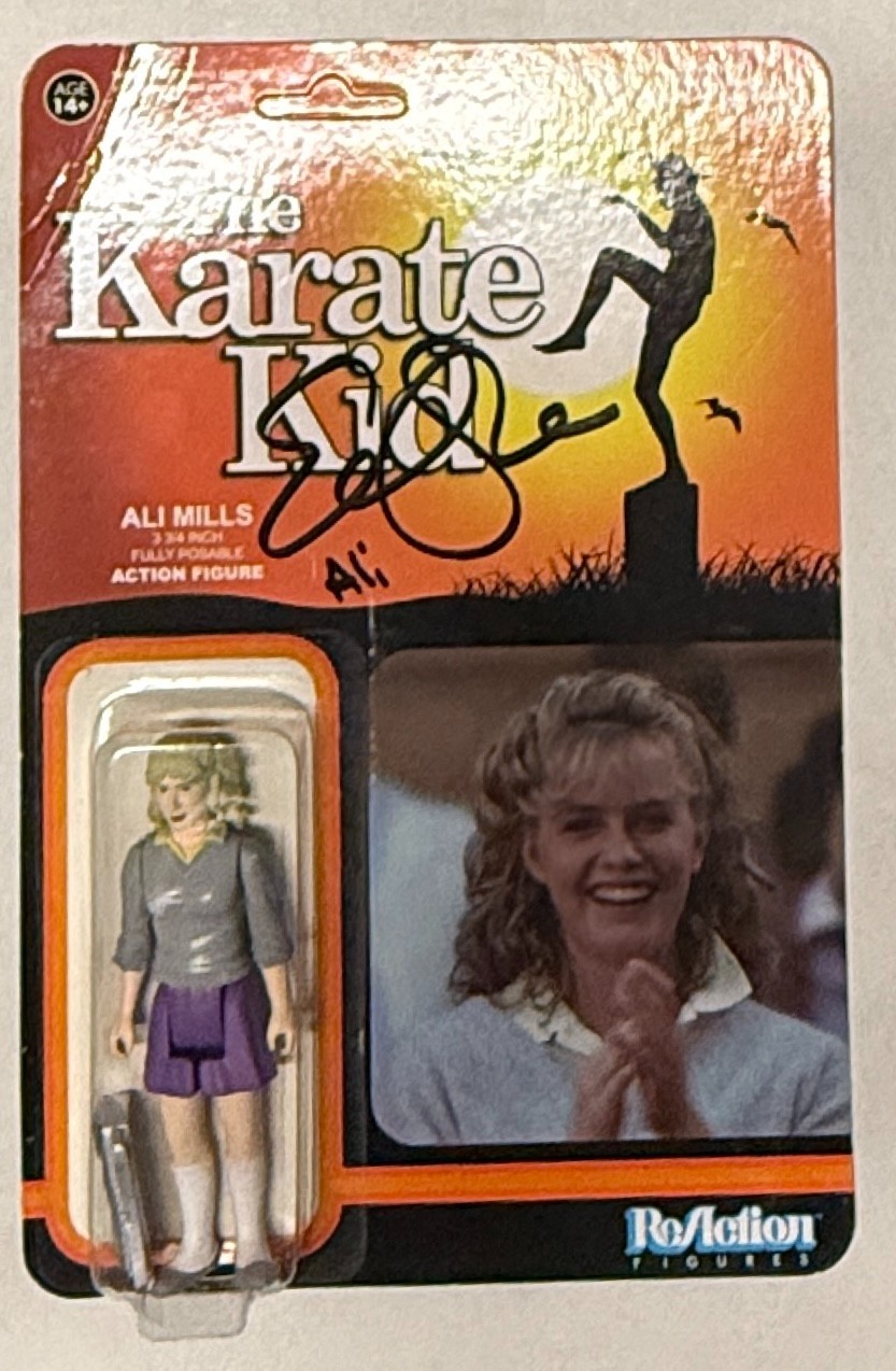 Elisabath Shue Signed The Karate Kid Funko Reaction Figure Toy Beckett