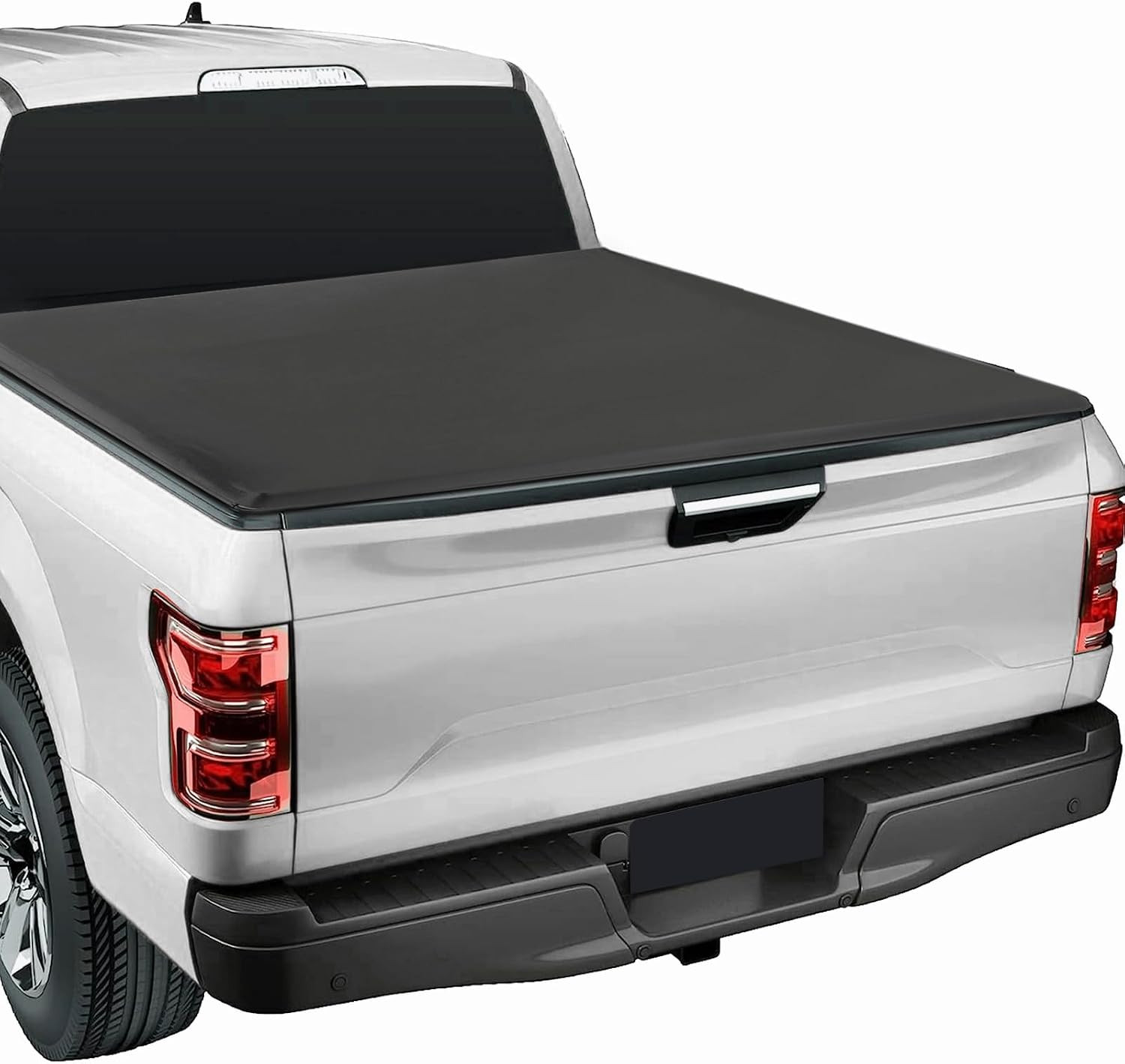 6.4/6.5Ft Soft Roll-Up Truck Bed Tonneau Cover | Compatible with Dodge Ram 1500