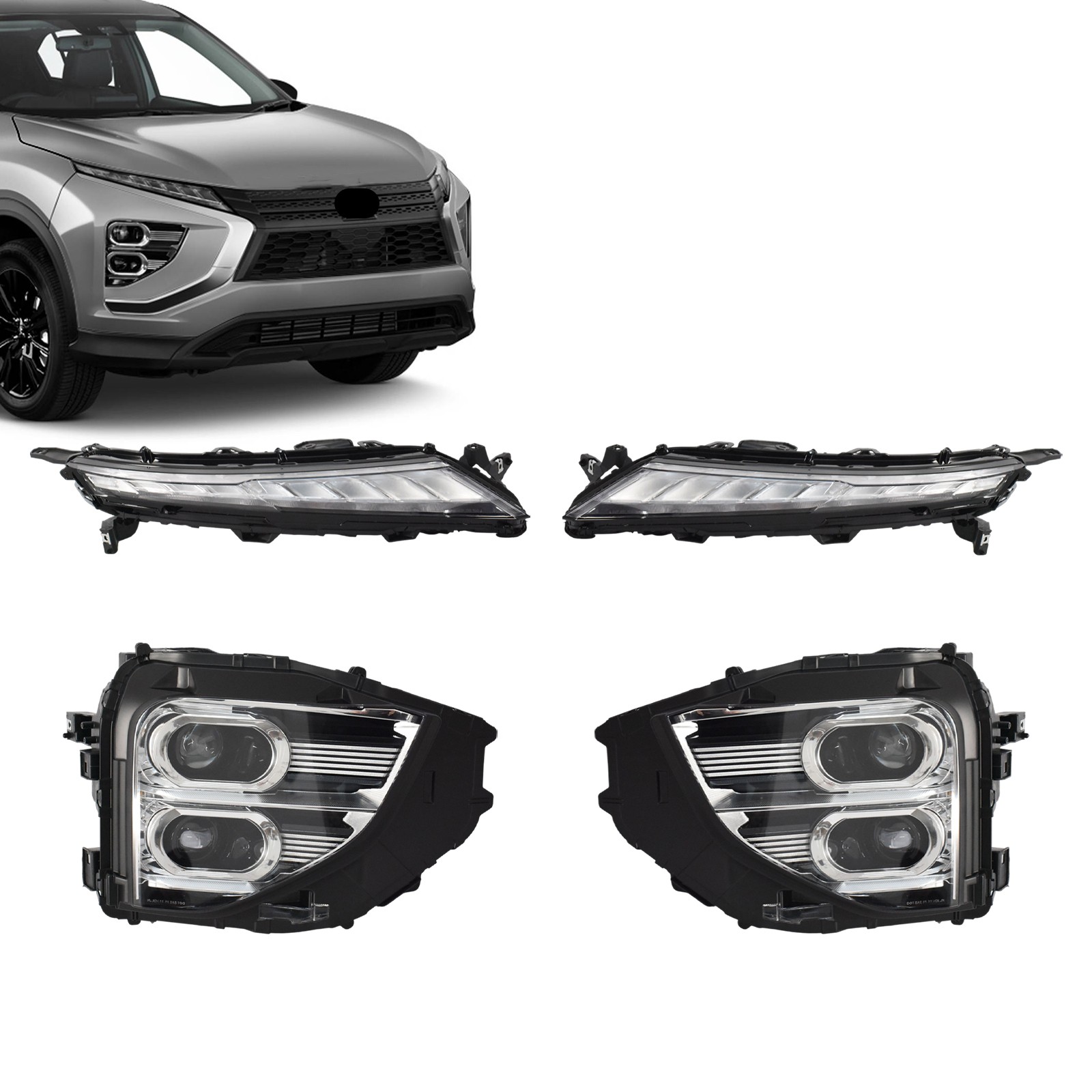 For 2022-26 Mitsubishi Eclipse Cross Front LED Headlight Assembly DRL Combo Lamp For 2022-26 Mitsubishi Eclipse Cross Front LED Headlight Assembly DRL Combo Lamp