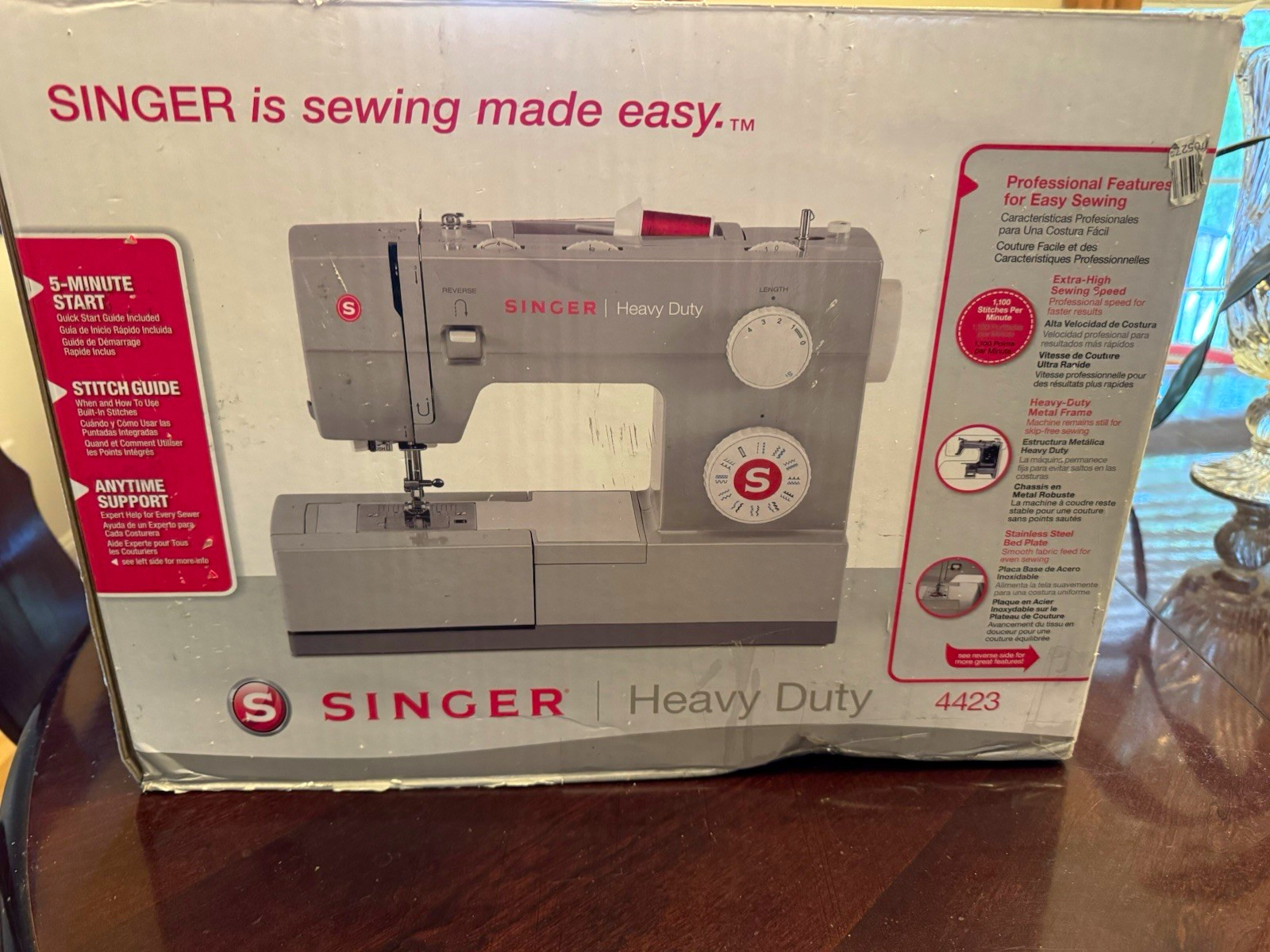 SINGER 4423 Heavy Duty Electric Household Sewing Machine, Quilting, Free Arm