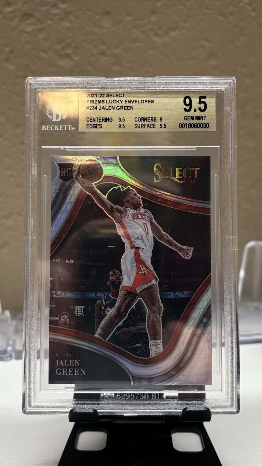 Jalen Green 2021 Select #234 Concourse Lucky Envelopes /8 Rookie BGS 9.5 Jalen Green 2021 Select #234 Concourse Lucky Envelopes /8 Rookie BGS 9.5