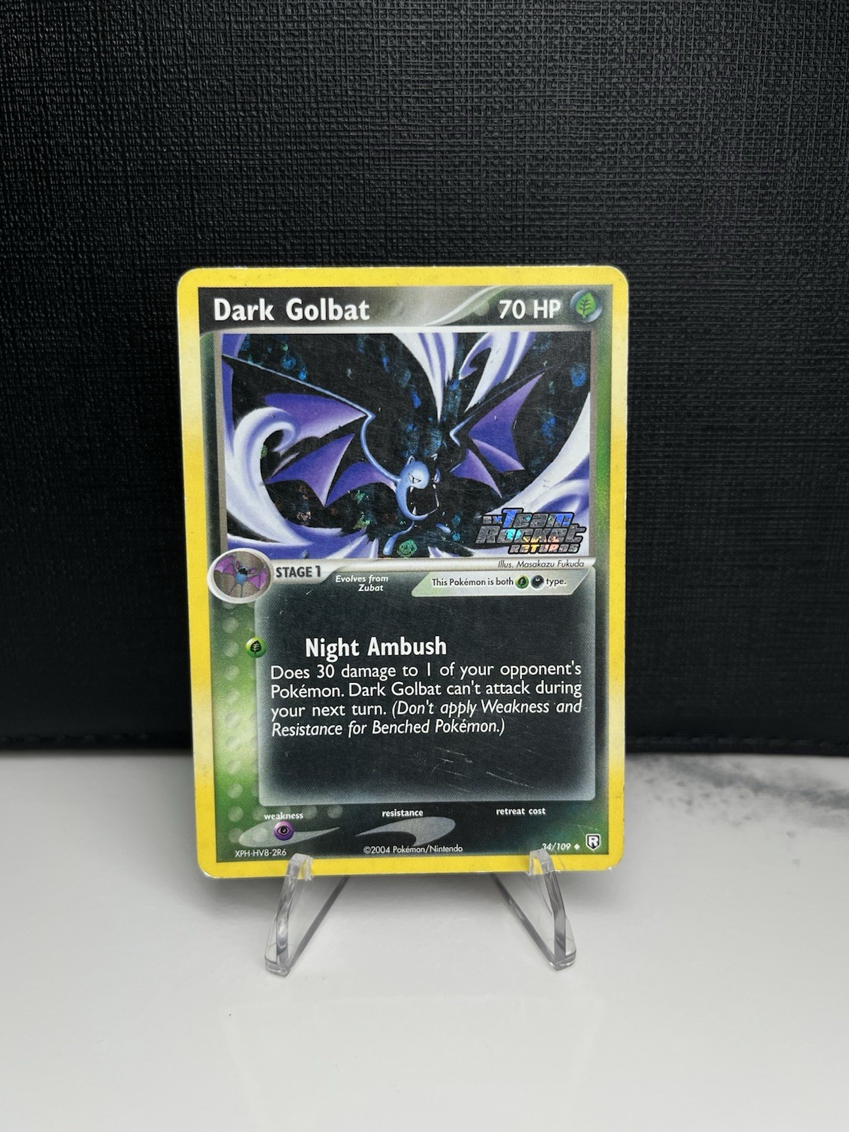 Dark Golbat 34/109 EX Team Rocket Returns Reverse Holo HP/DMG