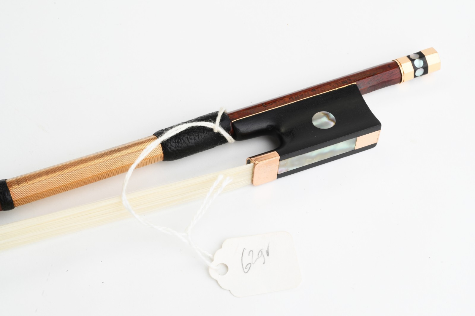 Emile Ouchard Stamped Violin Bow, Superb Emile Ouchard Stamped Violin Bow, Superb