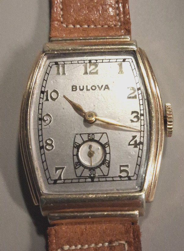 1941 BULOVA MINUTE MAN WATCH 10K GOLD PLATE RGP