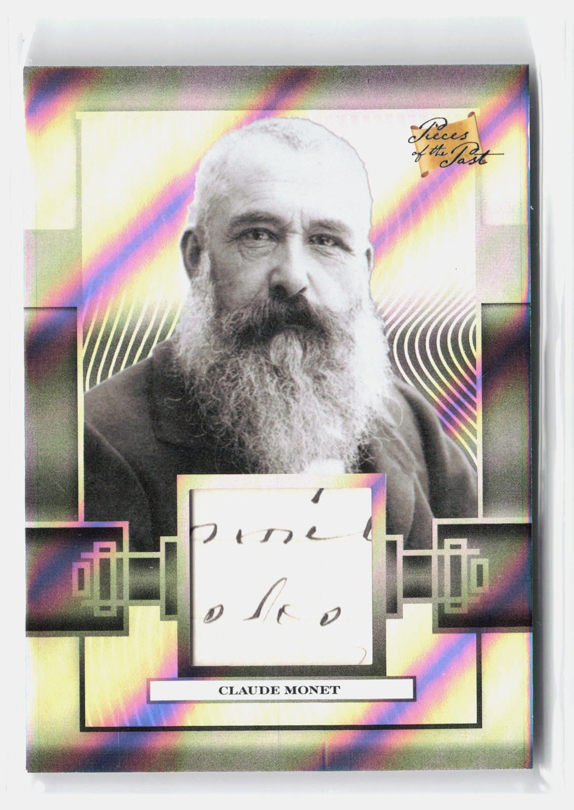 2026 Pieces of the Past Premium #374 Claude Monet Handwritten Relic 1/1