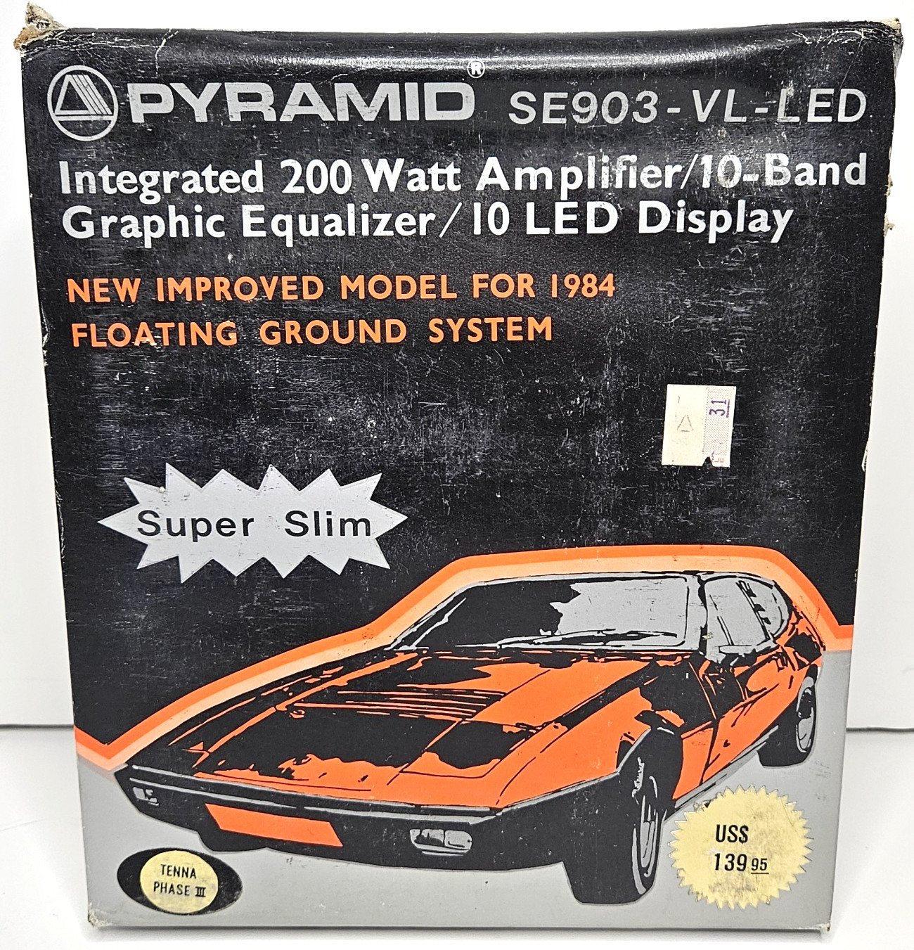 Vintage Pyramid SE903-VL-LED 10-Band Graphic Equalizer, 200 Watts Amp. New Vintage Pyramid SE903-VL-LED 10-Band Graphic Equalizer, 200 Watts Amp. New