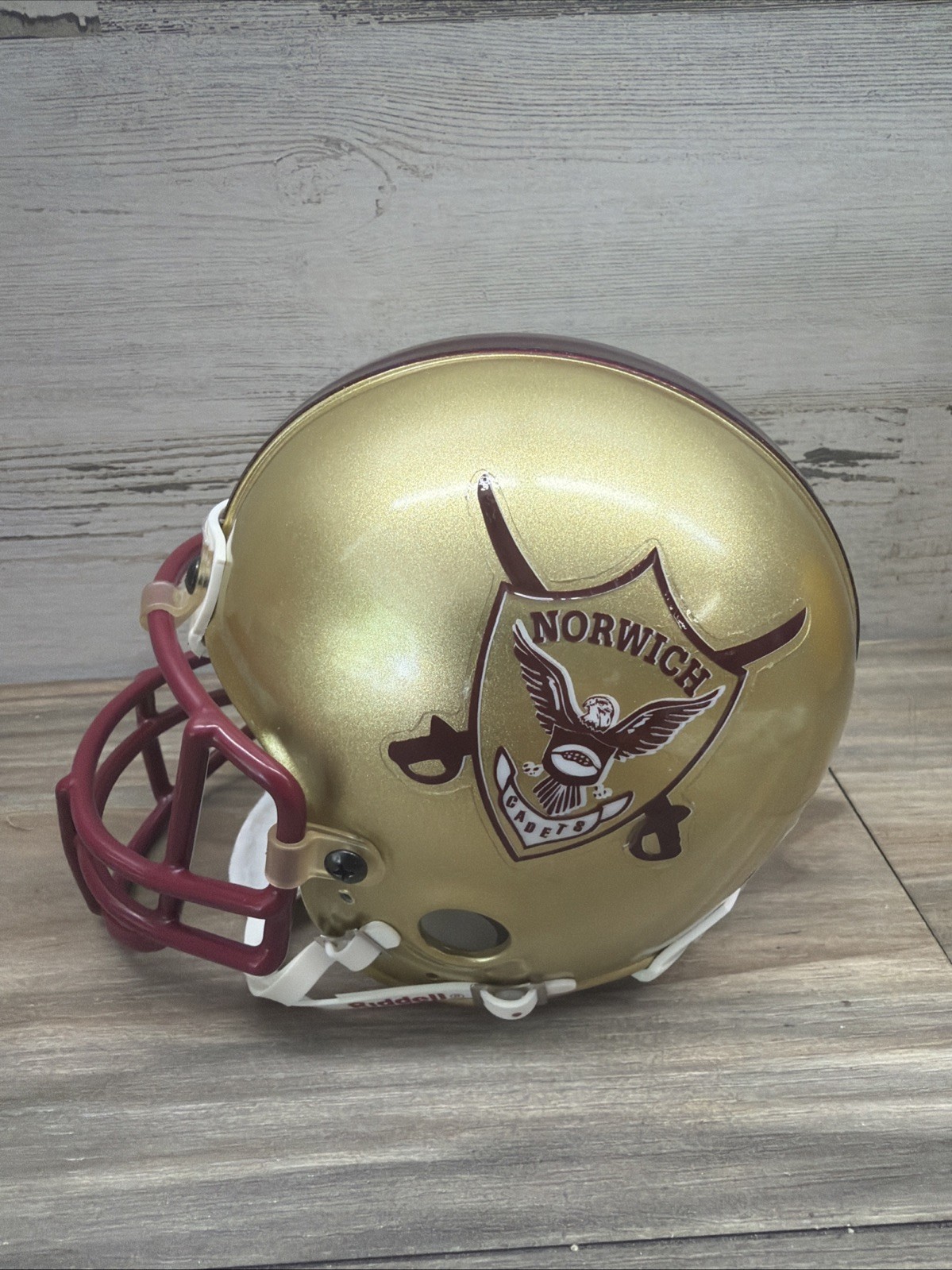 Vintage Custom NORWICH UNIVERSITY CADETS FOOTBALL MINI HELMET