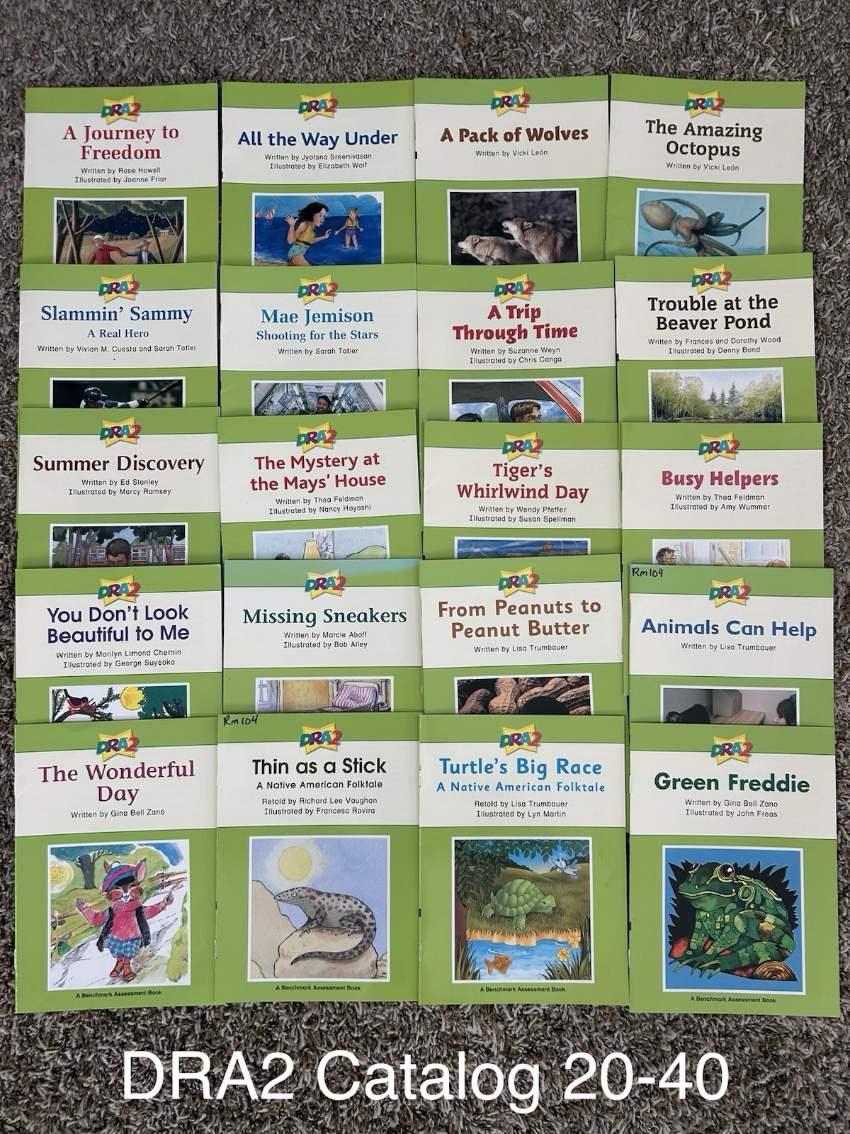 Pearson DRA2 Developmental Reading Assessment K-3 Levels 20-40* Lot of 20 books Pearson DRA2 Developmental Reading Assessment K-3 Levels 20-40* Lot of 20 books