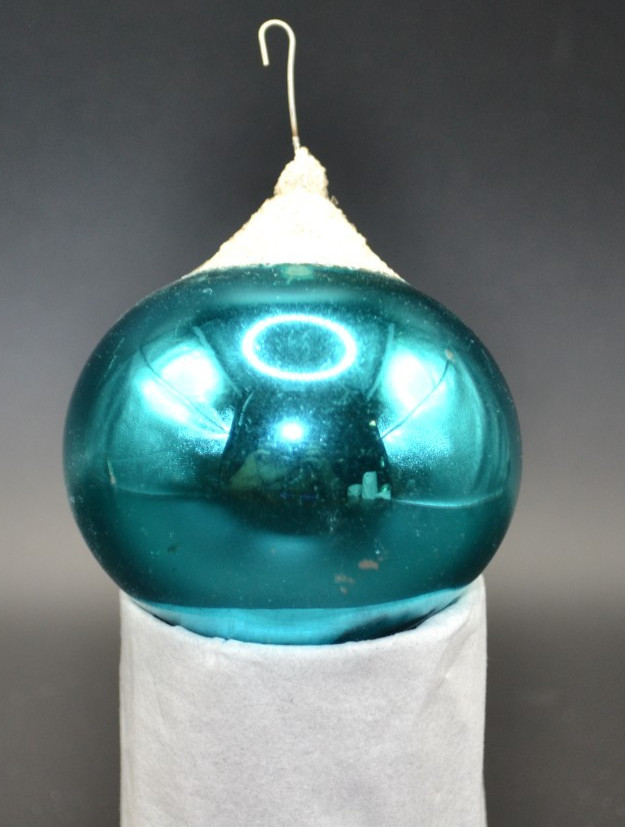 Vintage Teardrop Perma Cap Snowcap Ornament Shiny Brite Corning