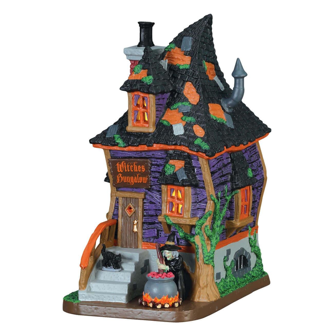 Lemax Spooky Town Halloween Village Witches Bungalow 75183 Lemax Spooky Town Halloween Village Witches Bungalow 75183