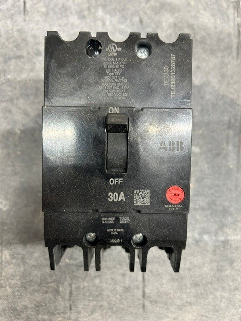 NIB- GE - TEY330 - Molded Case Circuit Breaker - 30A, 3-Phases, 480V NIB- GE - TEY330 - Molded Case Circuit Breaker - 30A, 3-Phases, 480V