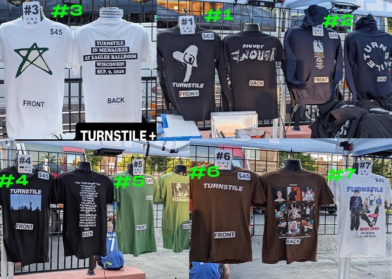 HOT Turnstile Milwaukee 2026 Tour Shirt merch Reprint